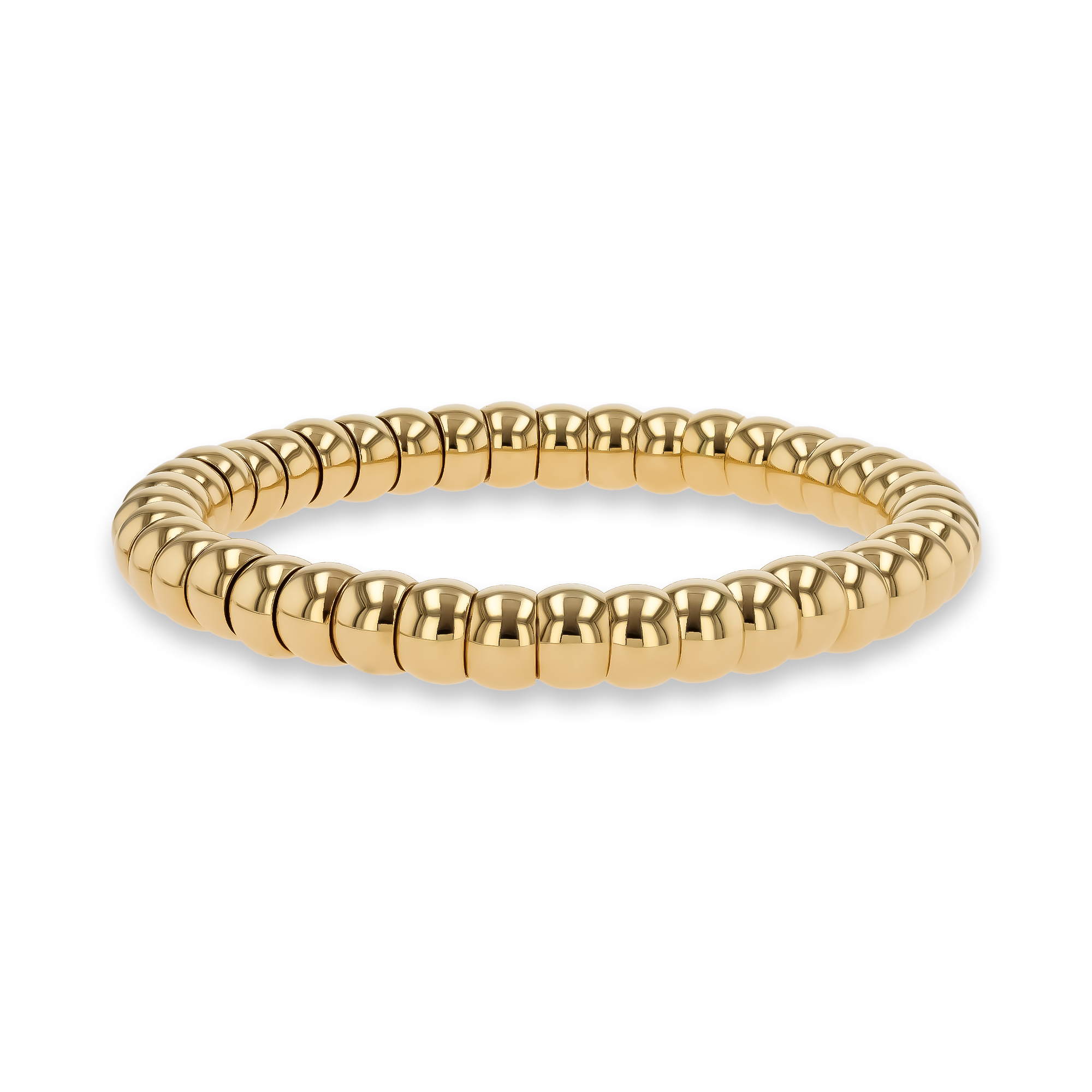 Expandable 17cm Bead Bracelet in 18ct Yellow Gold