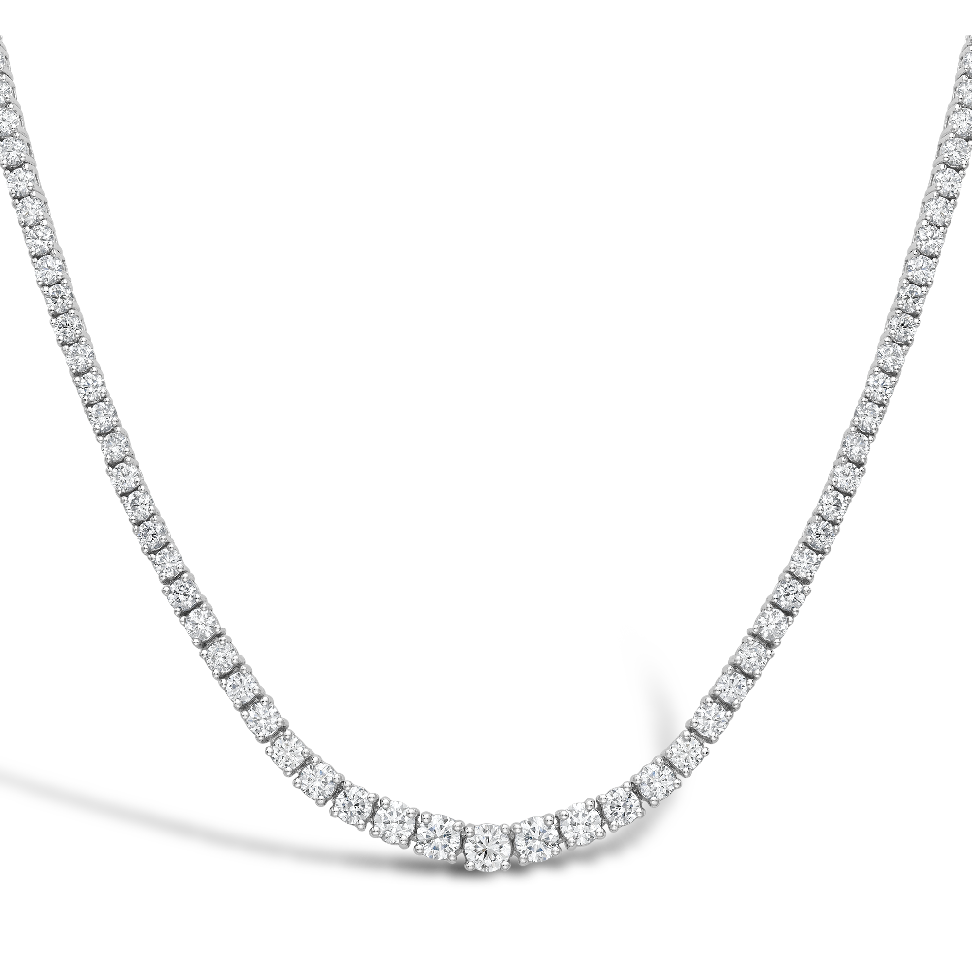 Brilliant Diamond Line Necklace Brilliant cut, Claw set_2