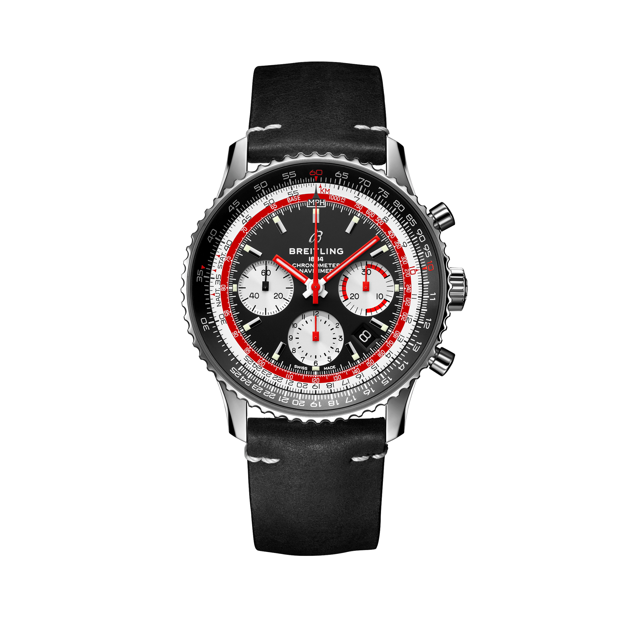 Breitling Navitimer B01 Chronograph 43 Swissair 43mm, Black Dial, Chronograph Numerals_1