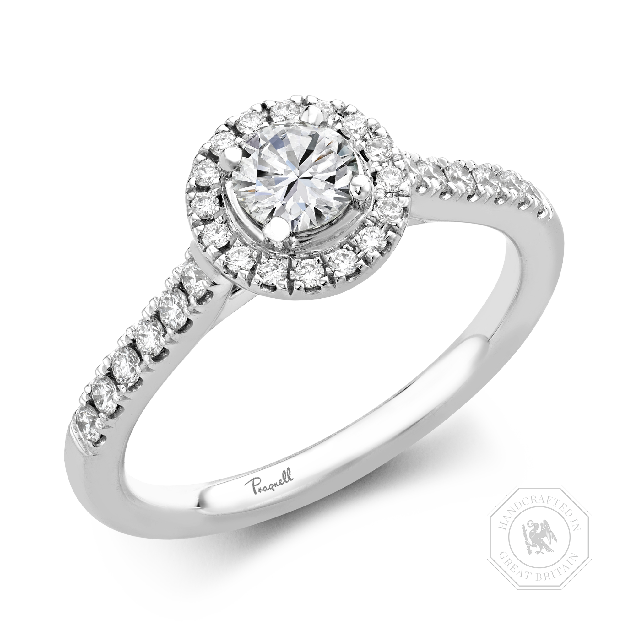 Celestial 0.33ct Brilliant Cut Diamond Cluster Ring Brilliant cut, Claw set_1