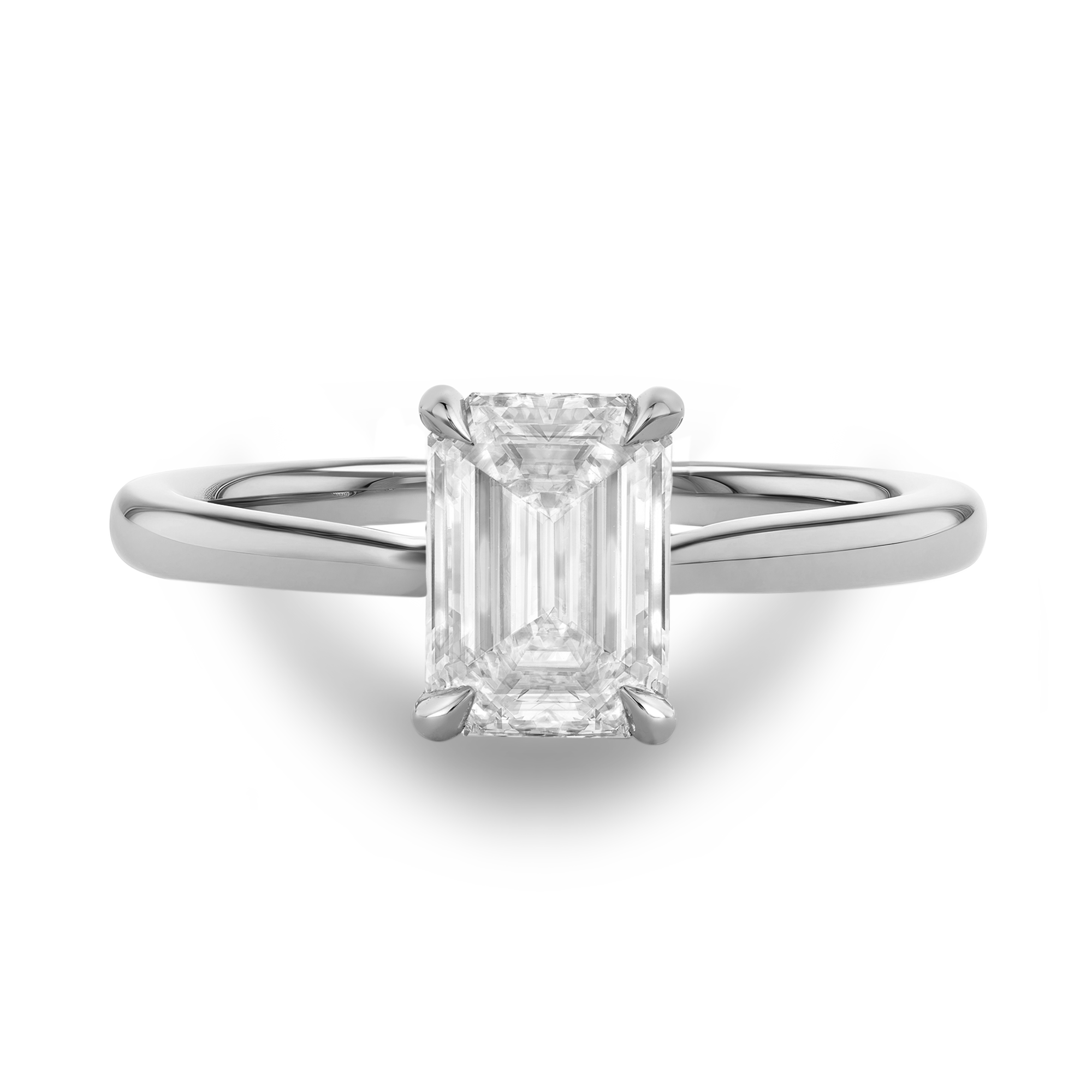 Gaia 1.01ct Diamond Ring Emerald Cut, Claw Set_2