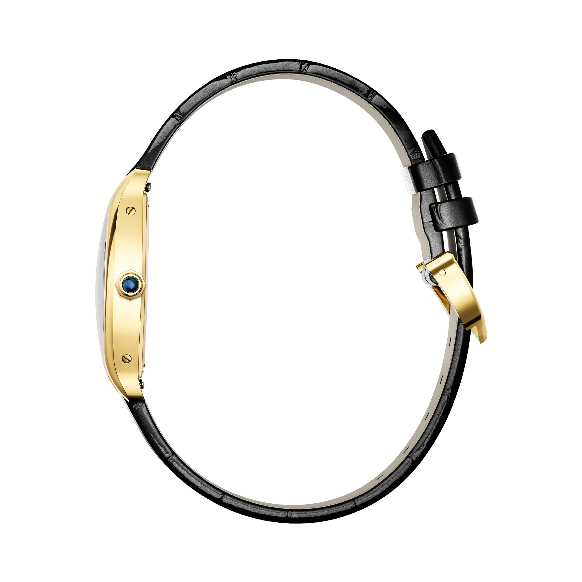 Cartier Tortue 26.7mm, Champagne Dial, Roman Numerals_3