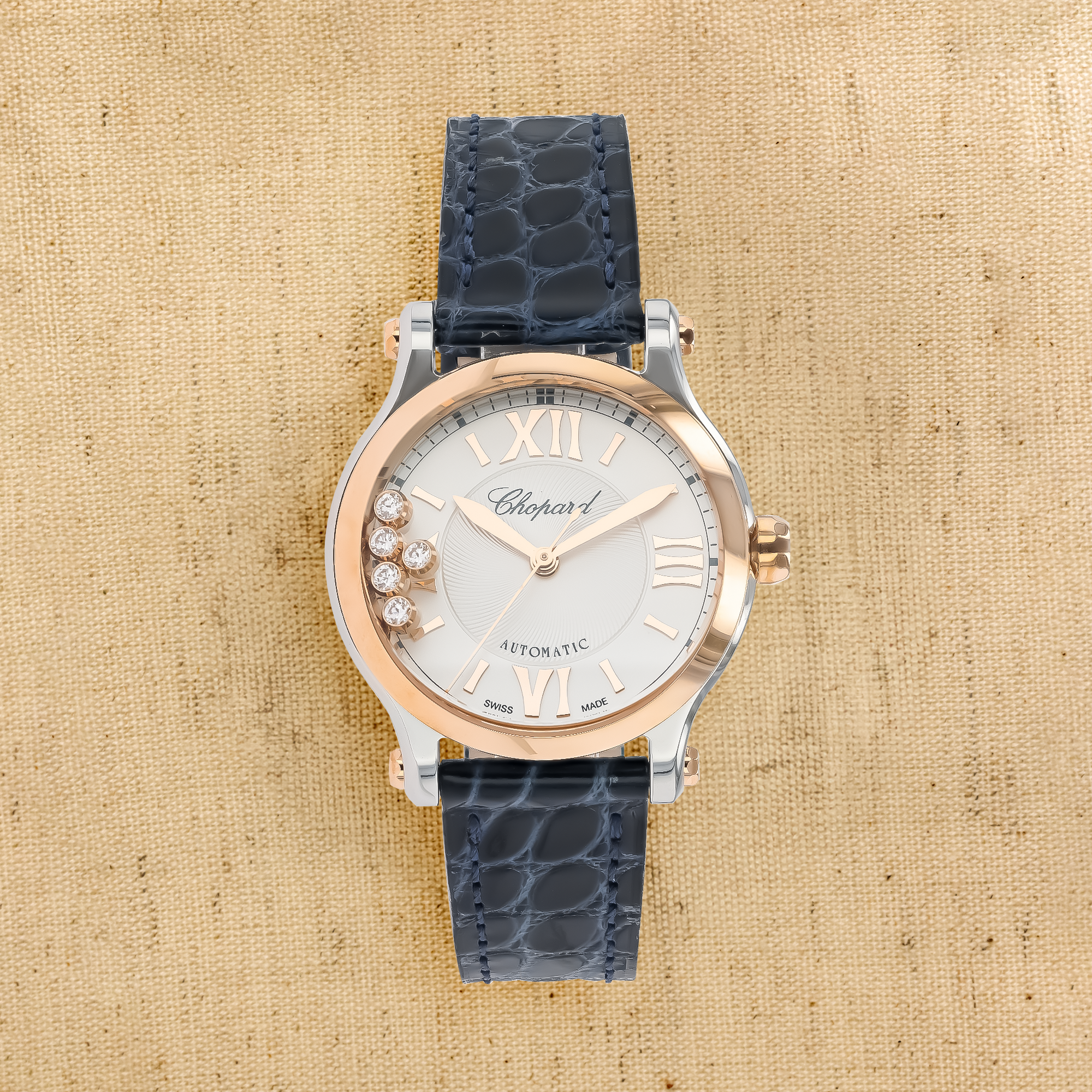 Chopard Happy Sport 33 33mm, Silver Dial, Baton/Roman Numerals_1