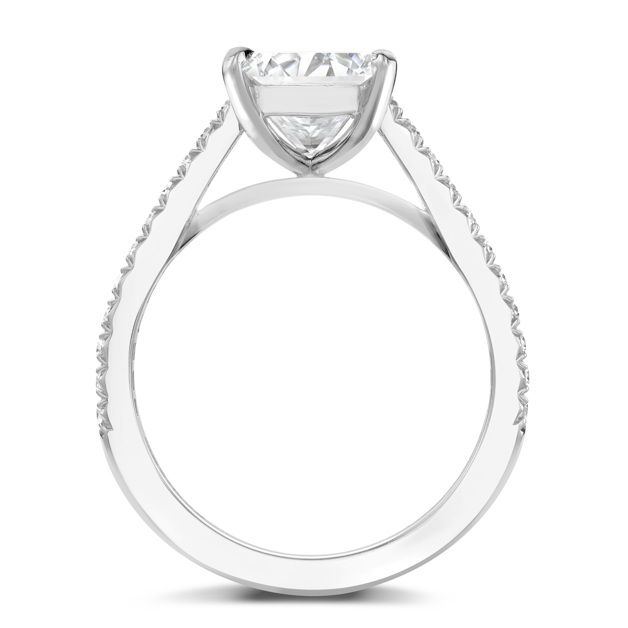 Aurora 2.04ct Diamond Solitaire Ring Princess Cut, Claw Set_3
