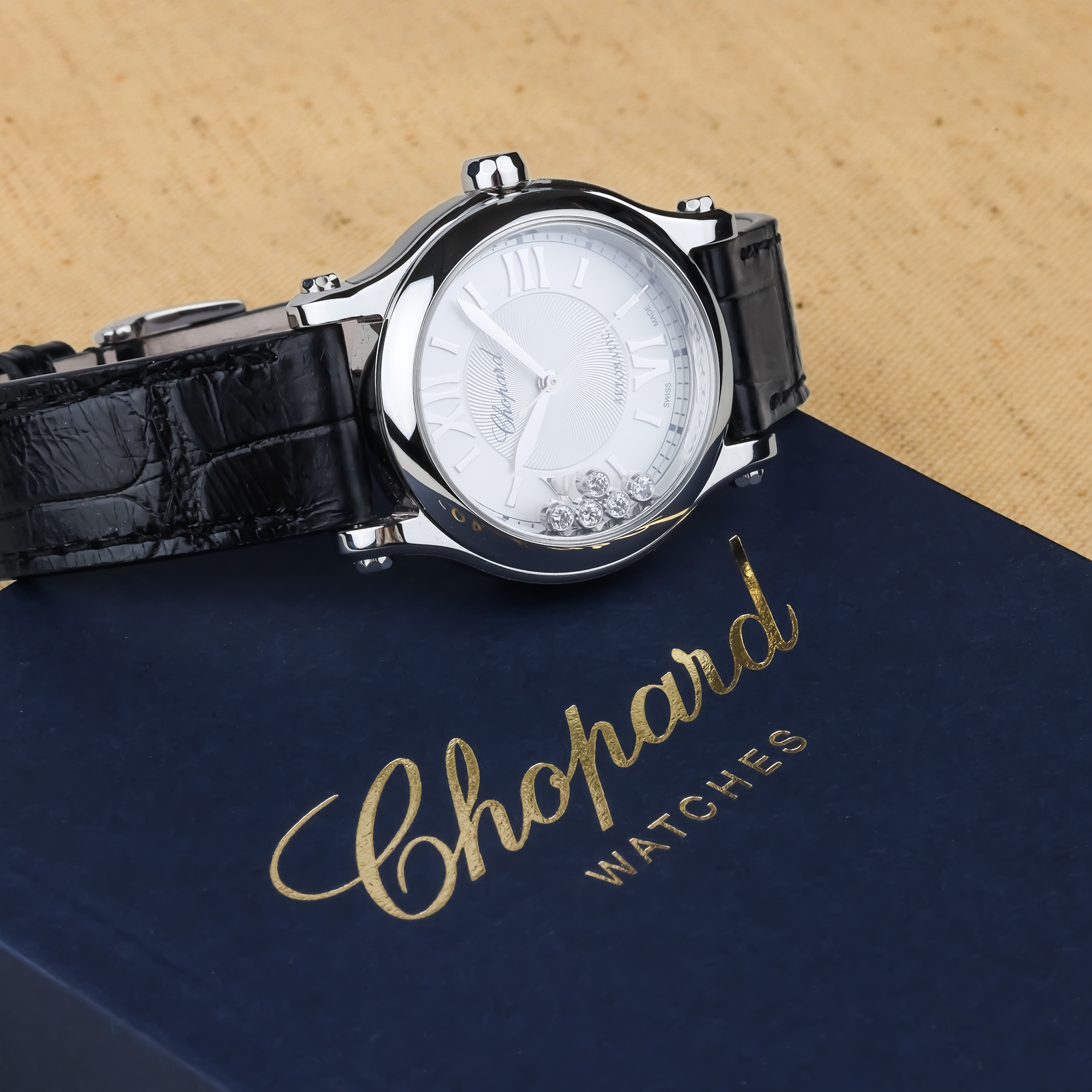 Pre-Owned Chopard Happy Sport 30mm, Silver Dial, Roman Numerals_9