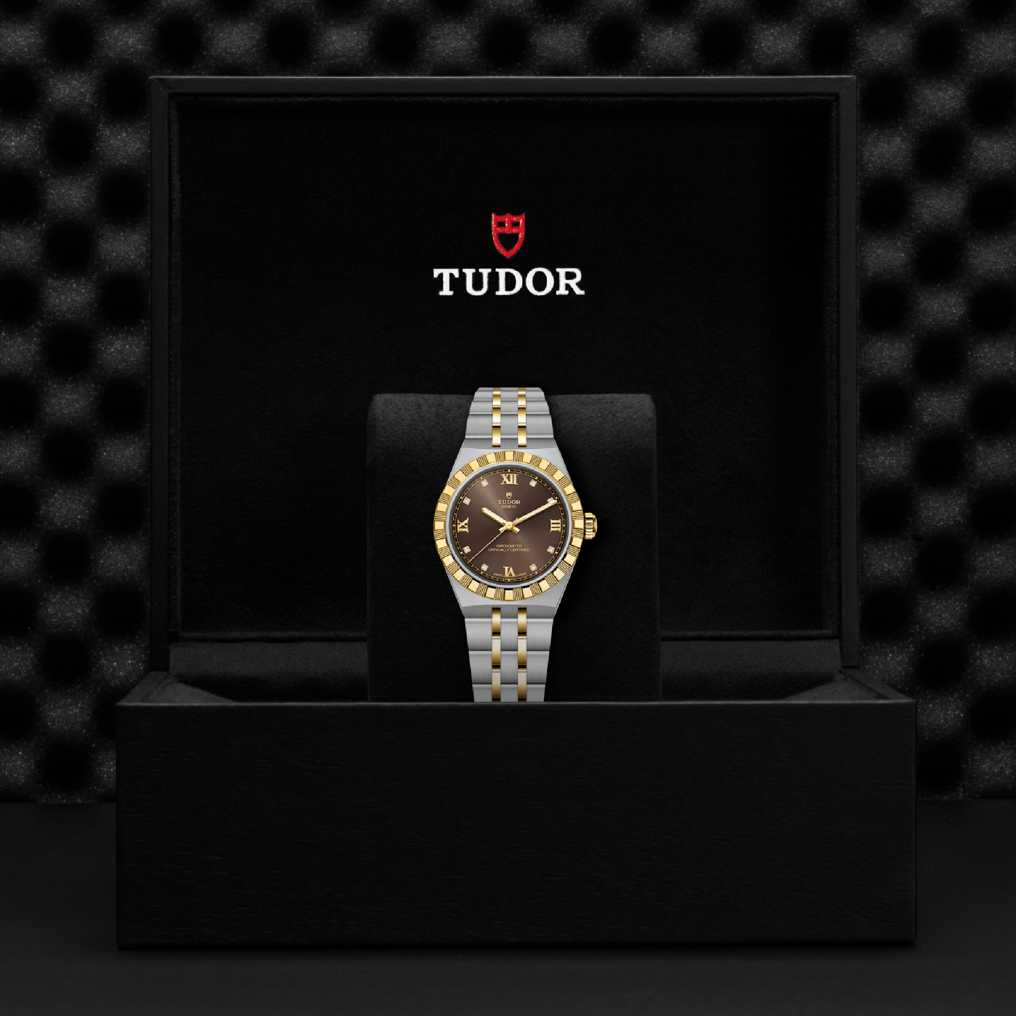 Tudor Royal 30mm, Brown Dial, Roman/Diamond Numerals_4