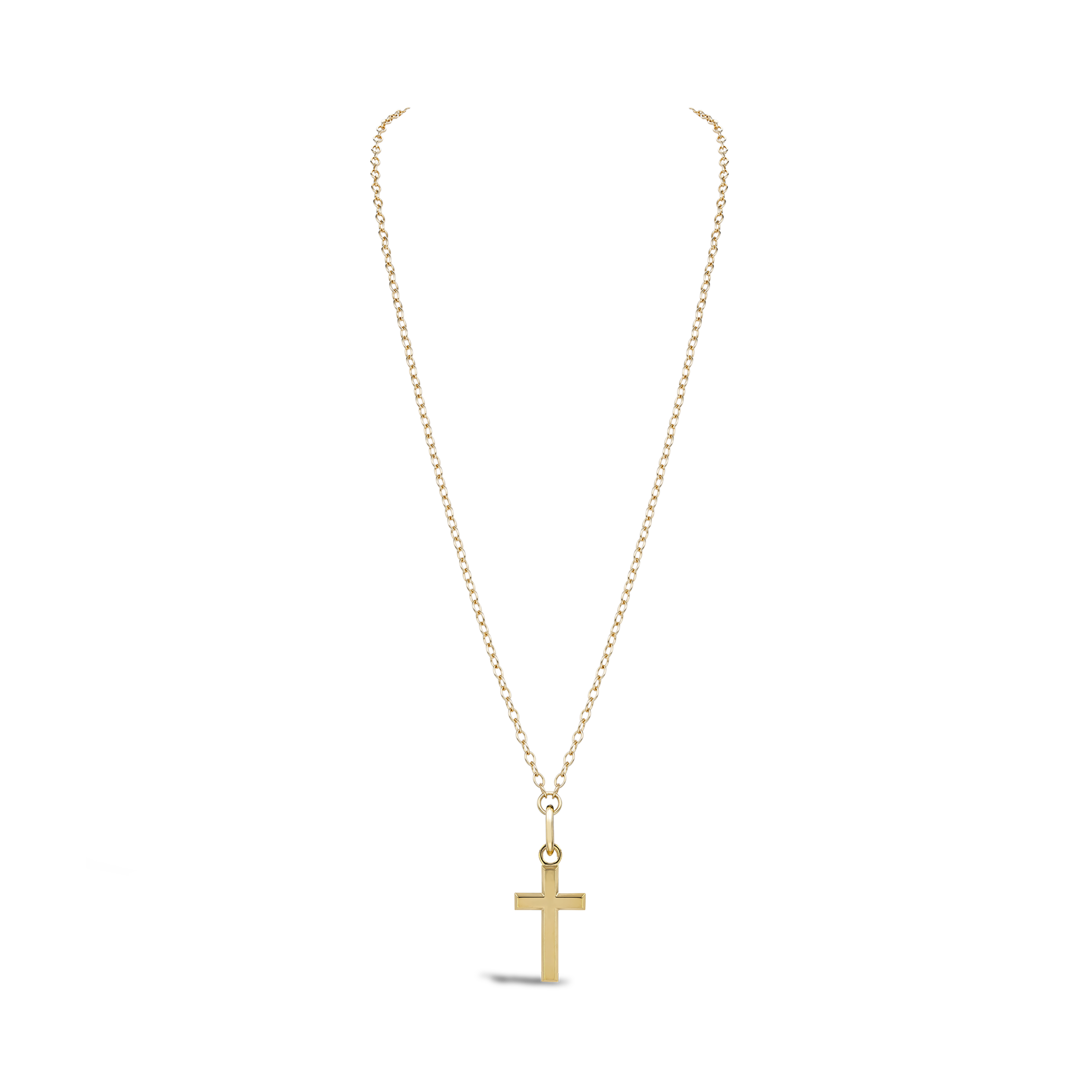 Gold Cross Pendant Charm _2