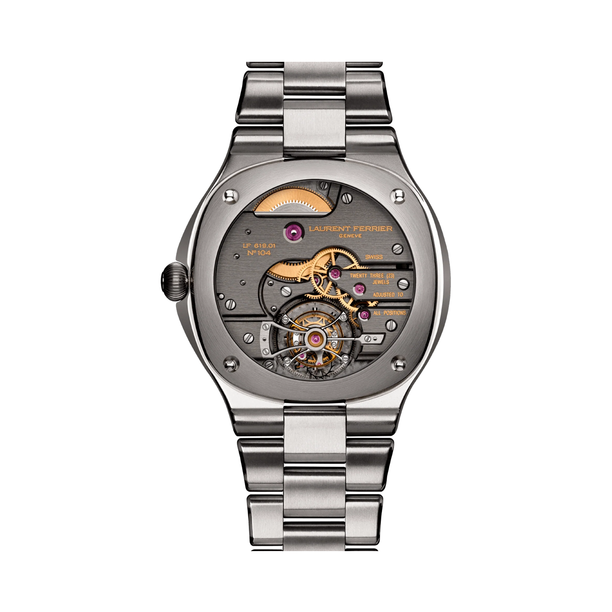 Laurent Ferrier Grand Sport Tourbillon Pursuit 44mm, Salmon-Pink Opaline Dial, Drop-shaped Indices_2