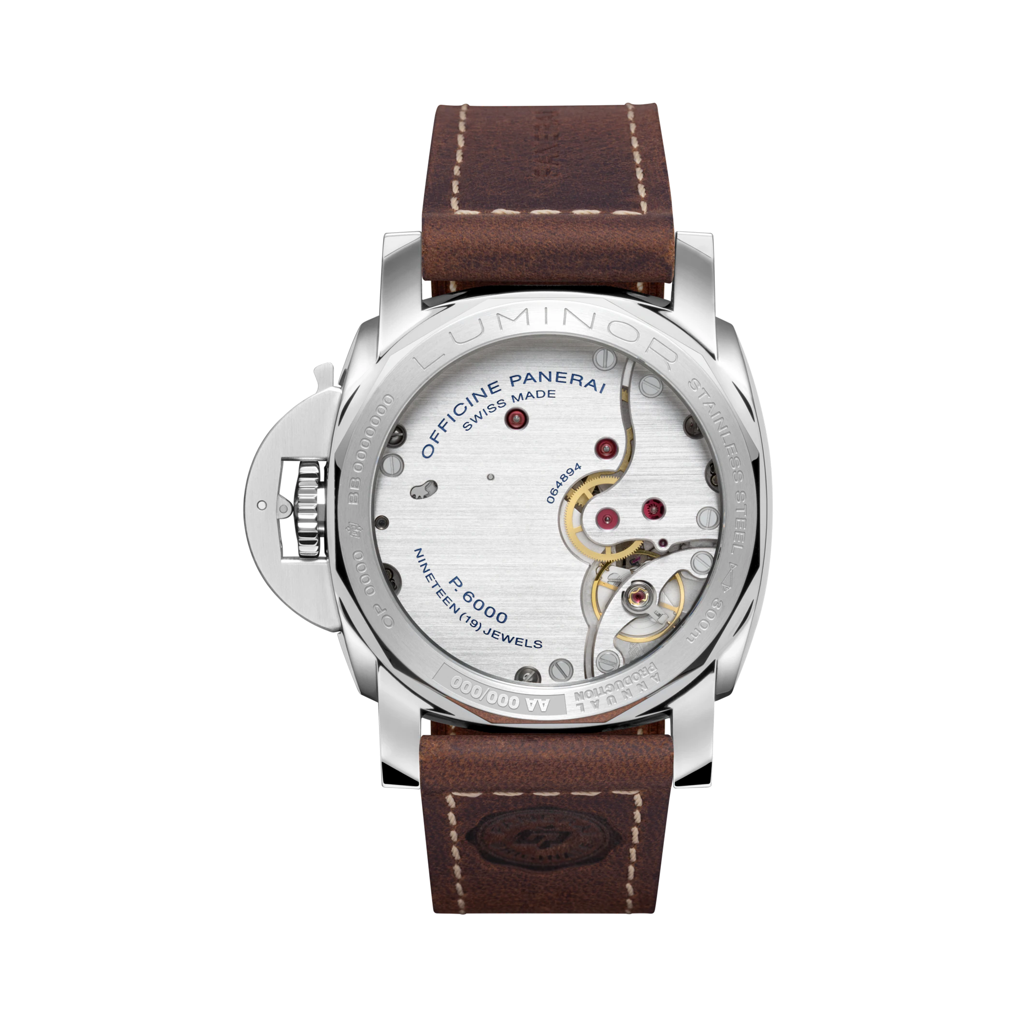 Panerai Luminor 44mm, Brown Dial, Arabic/Baton Numerals_2