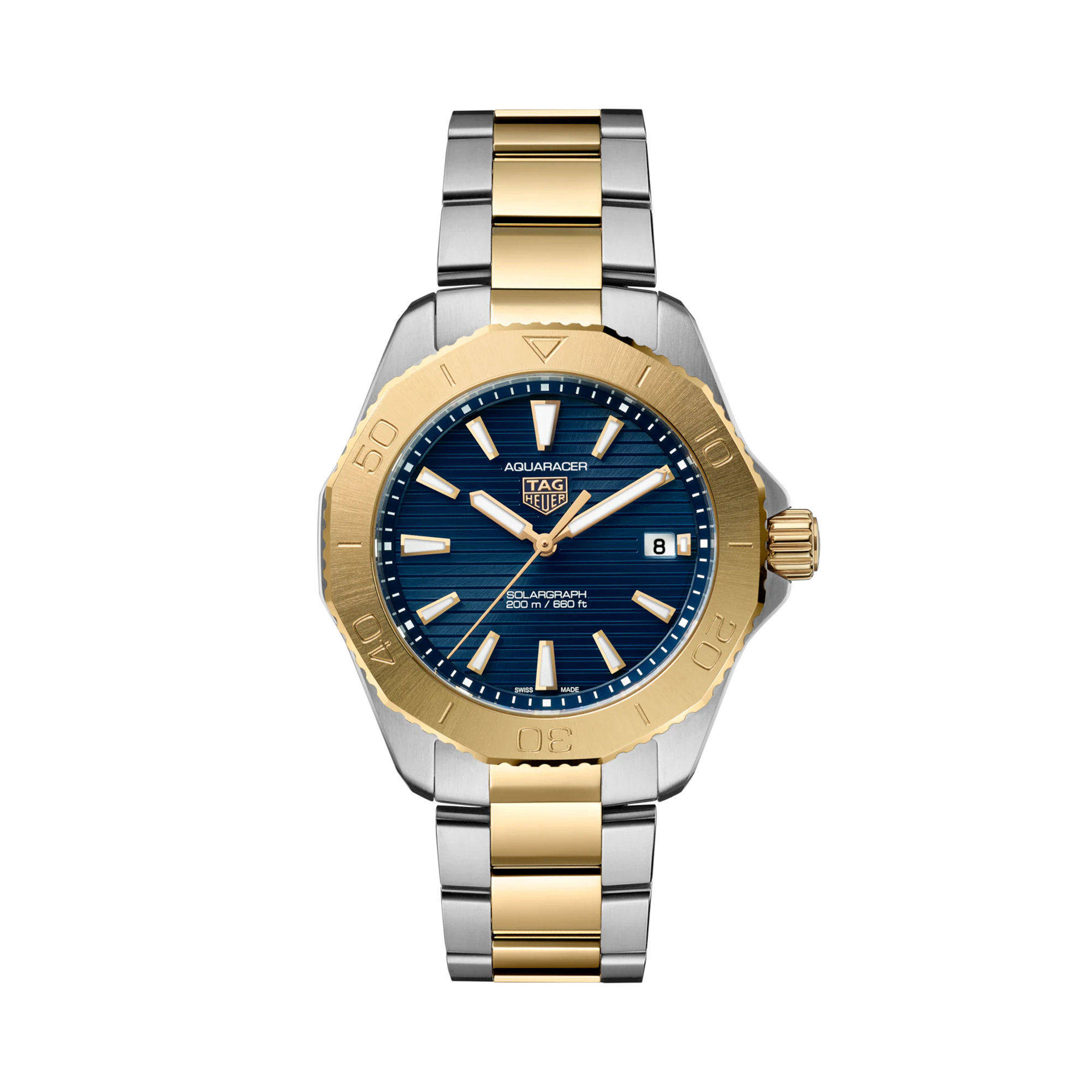 Tag Heuer Aquaracer Professional 200 Solargraph 40mm, Blue Dial, Baton Numerals_1