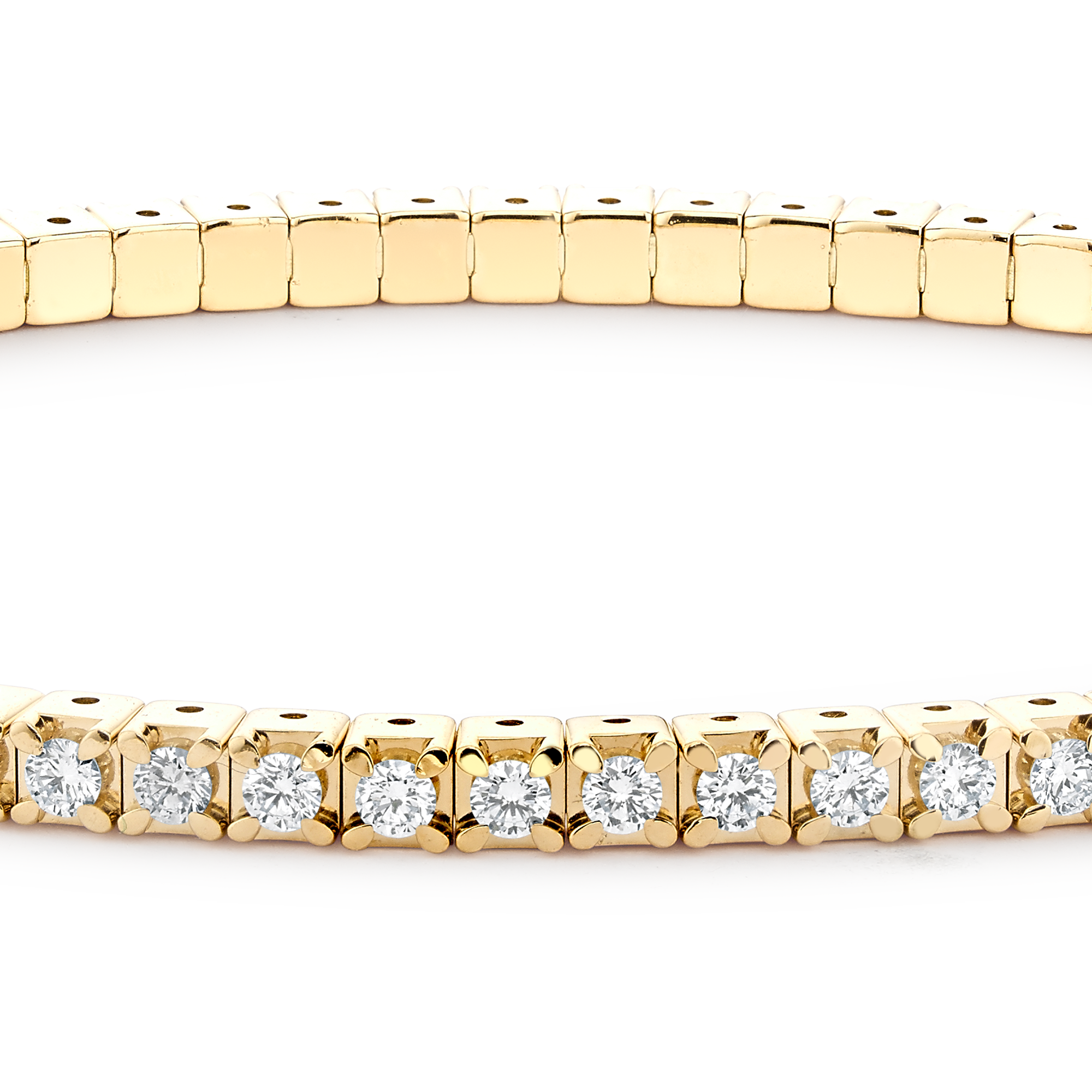 Expandable Diamond Bangle Brilliant Cut, Four Claw Set_2