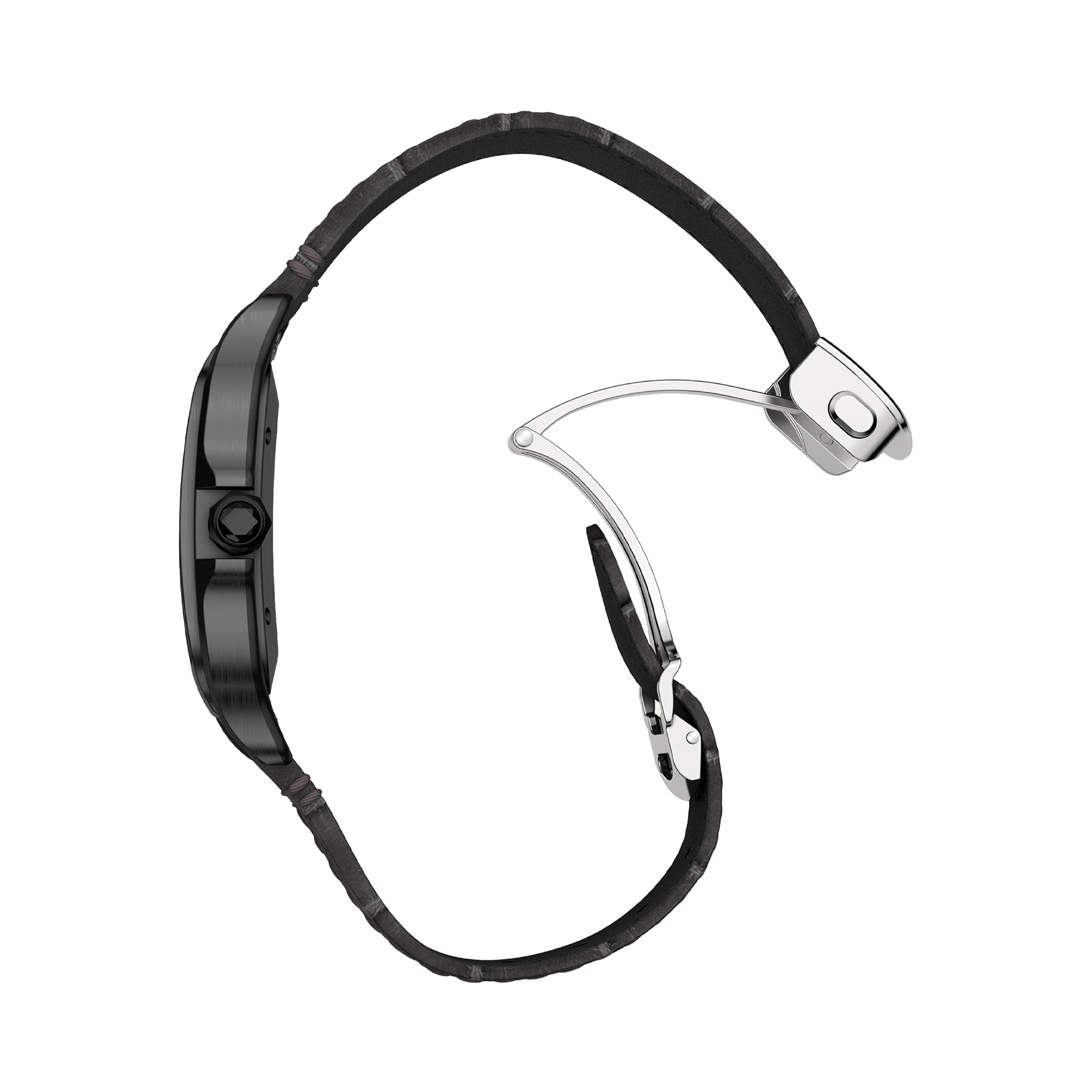 Cartier Santos de Cartier 39.8mm, Black Dial, Roman Numerals_5