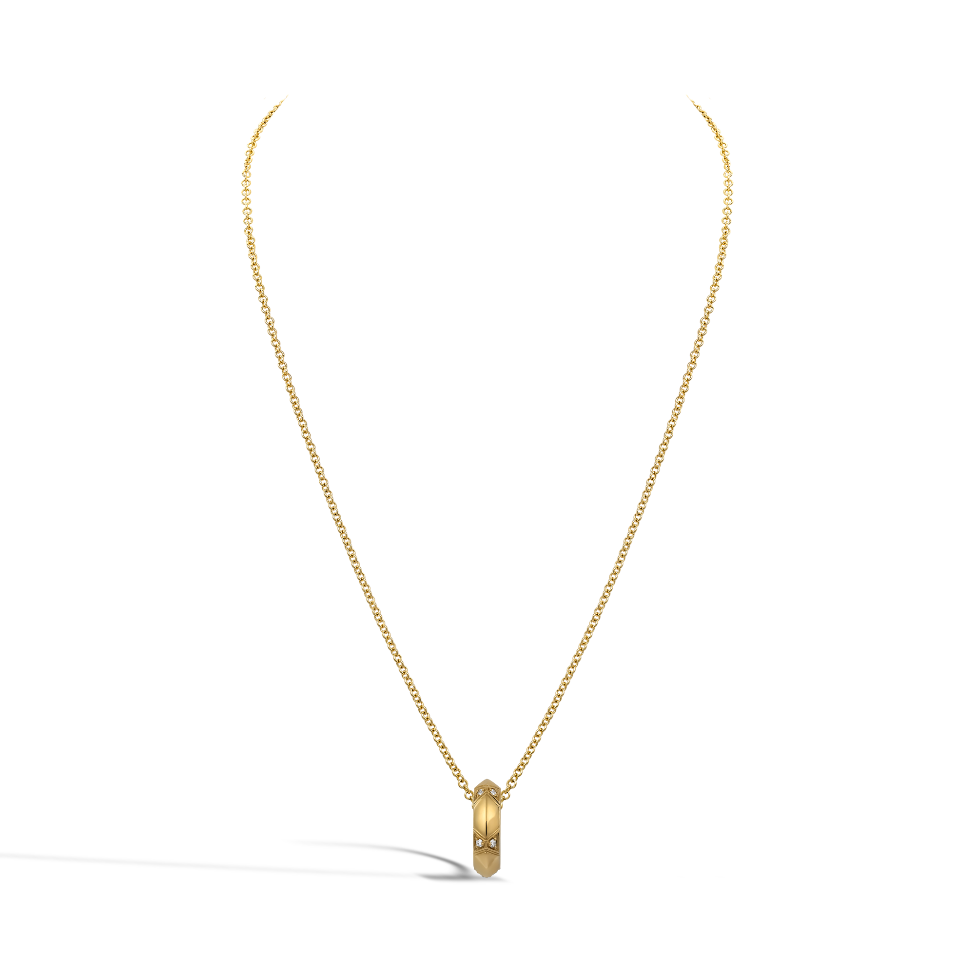 Origins Small Diamond Set Pendant Brilliant Cut, Grain Set_3