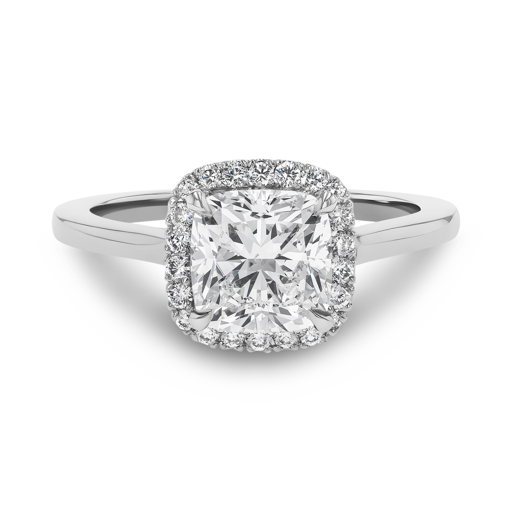 Celestial 1.80ct Cushion Cut Diamond Cluster Ring Brilliant cut, Claw set_2