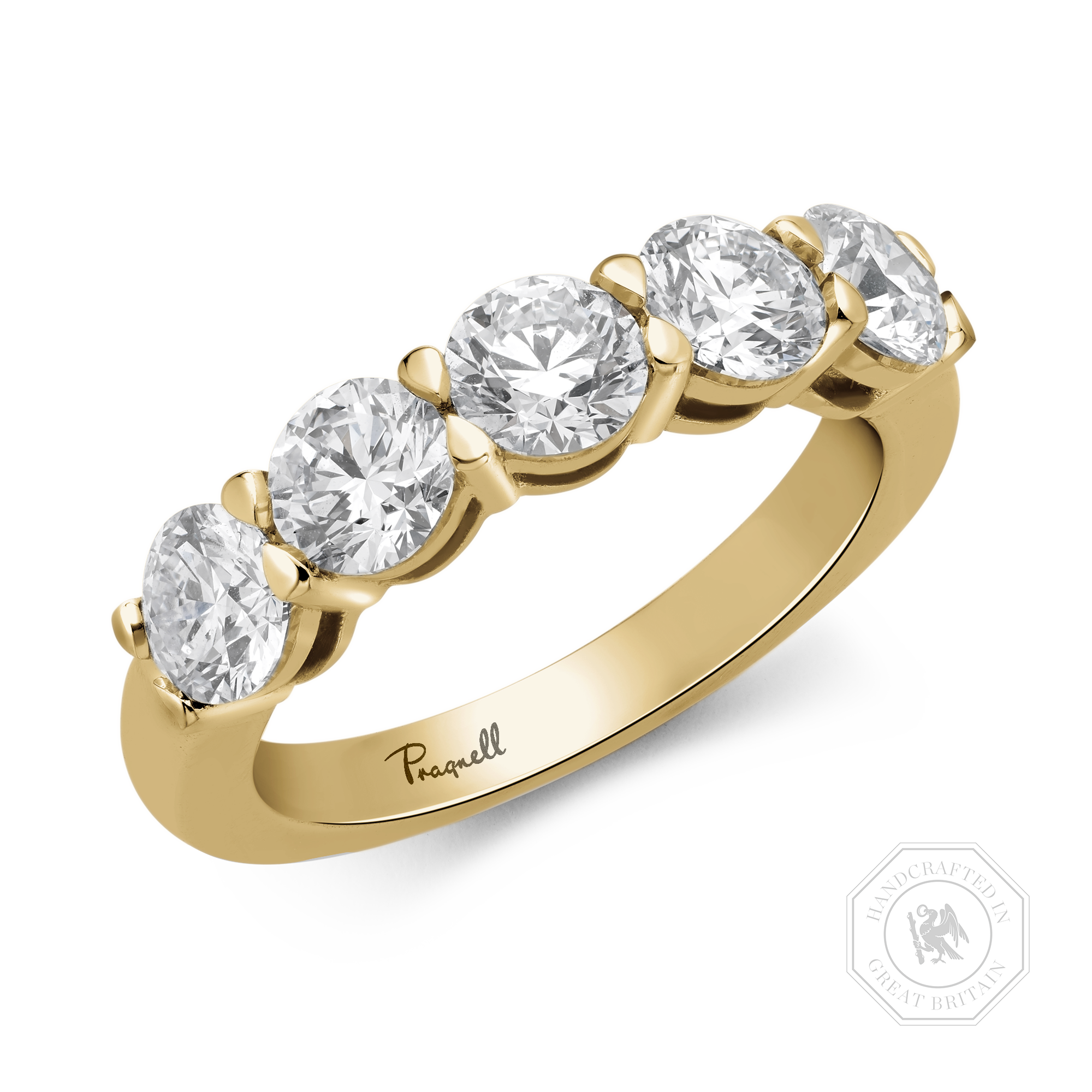 Five Stone Diamond Ring Round Brilliant, Claw Set_1