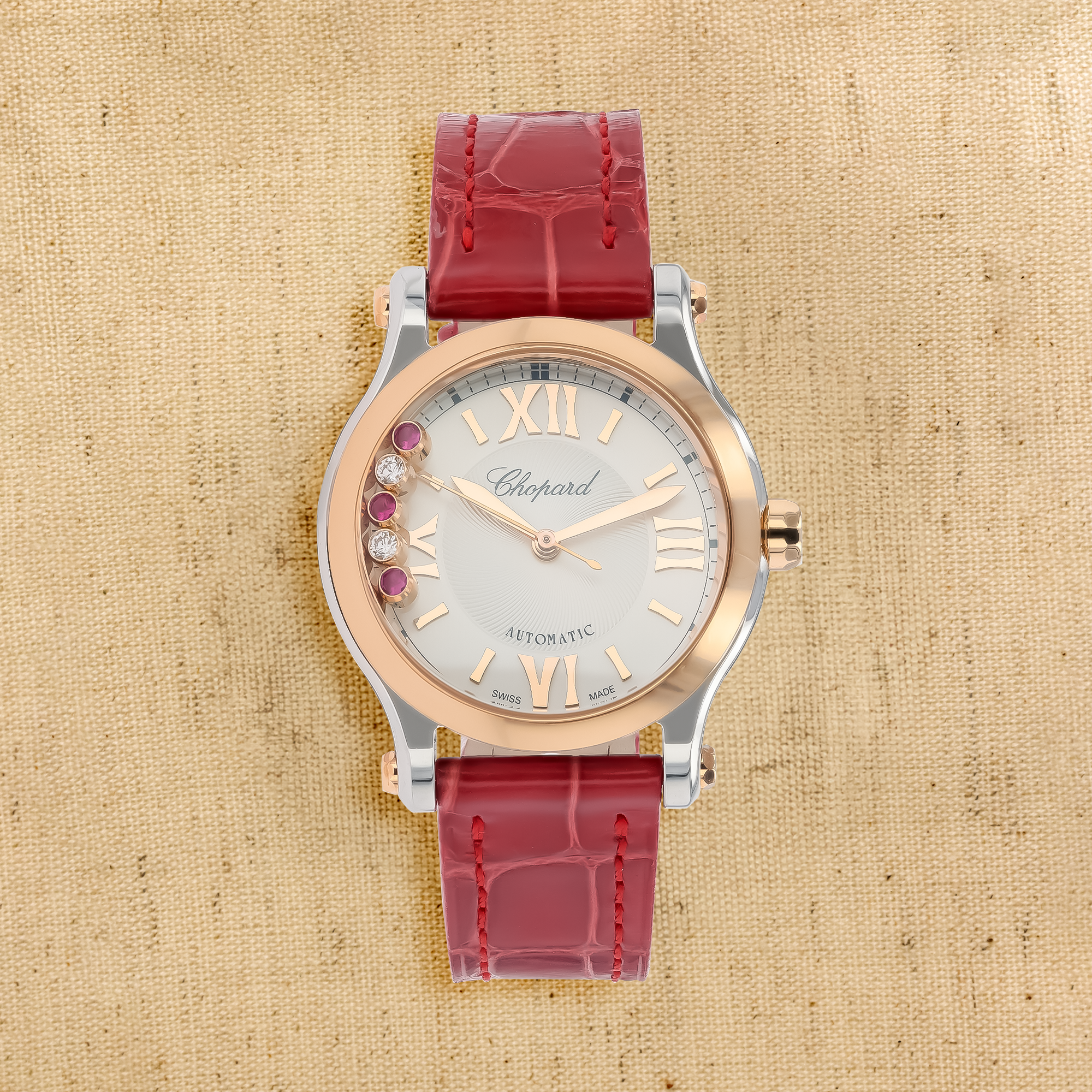 Chopard Happy Sport 33mm, Silver Dial, Roman Numerals_1