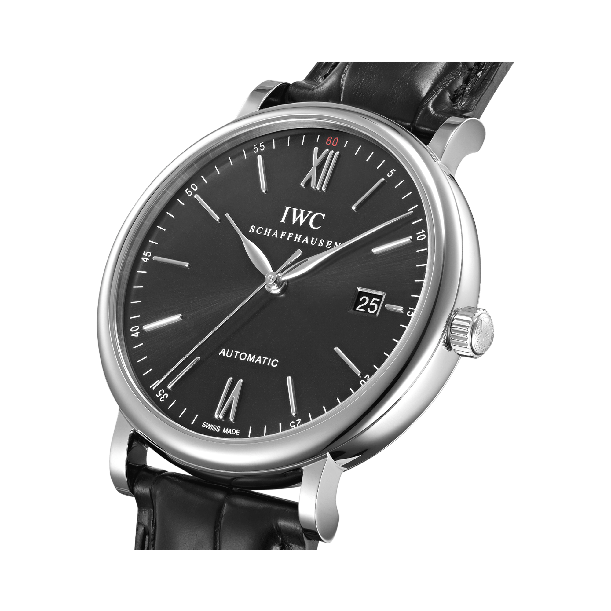 IWC Portofino Automatic 40mm, Black Dial, Baton Numerals_3
