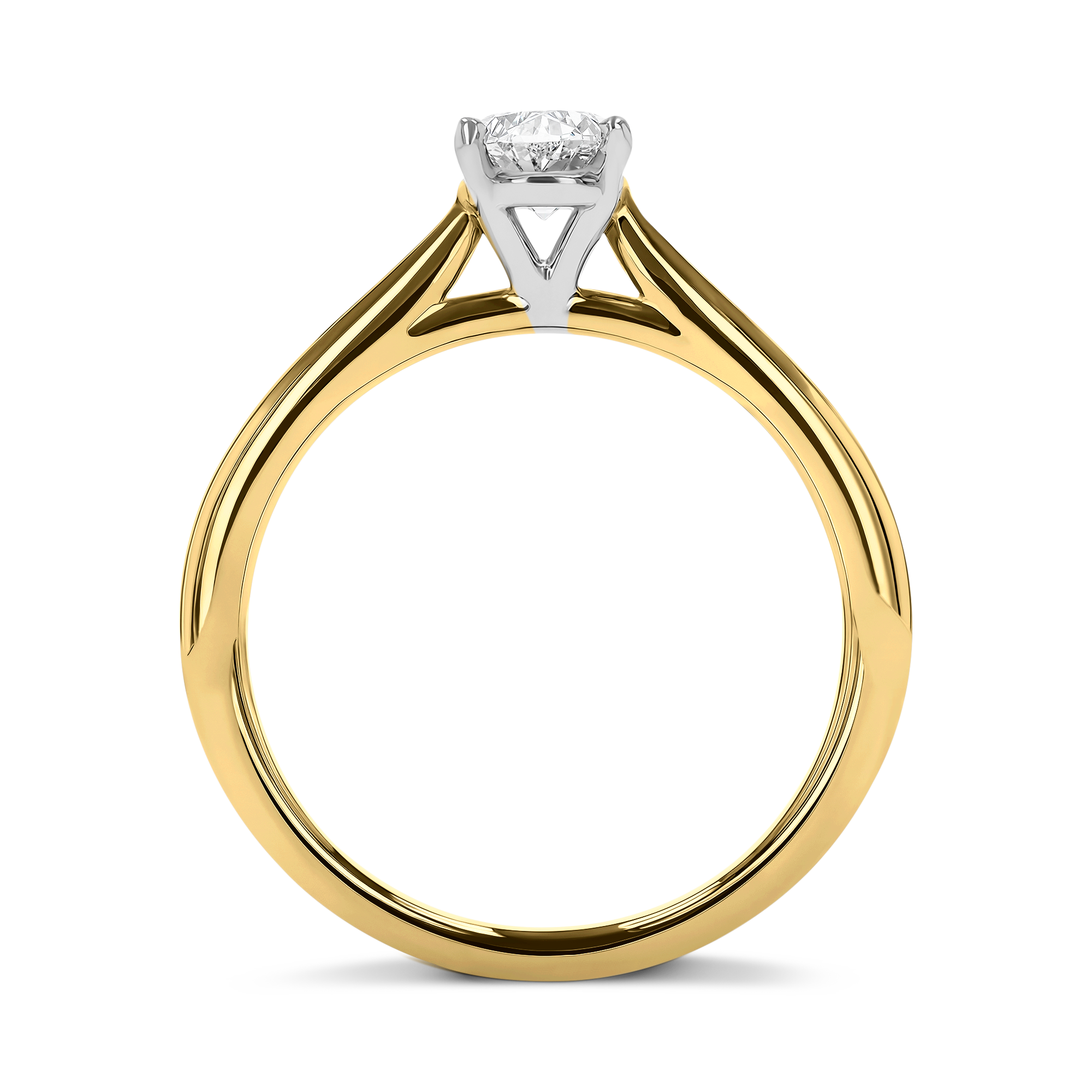 Gaia 0.70ct Oval Cut Diamond Ring Oval Cut, Claw Set_3