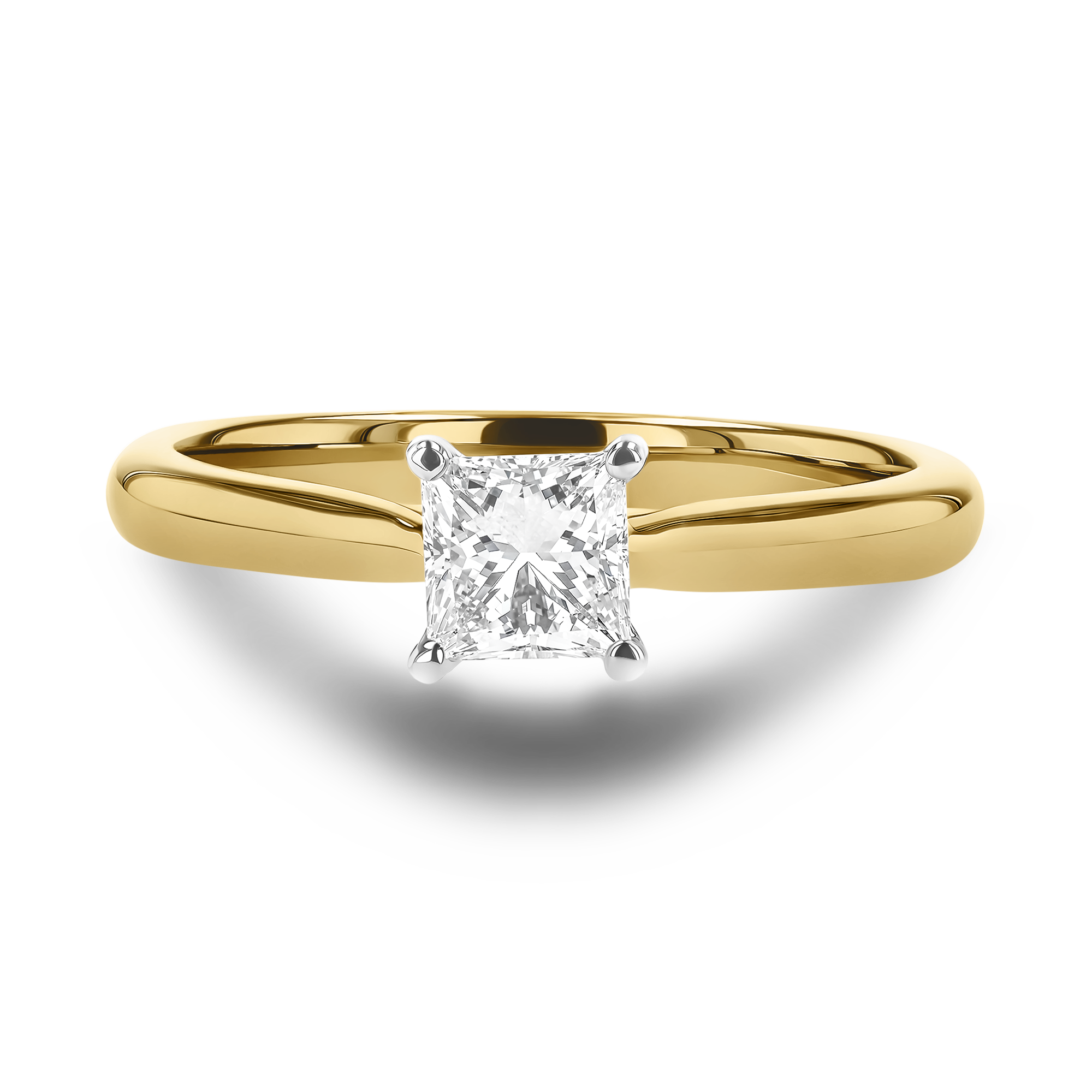 Gaia 0.50ct Diamond Solitaire Ring Princess Cut, Claw Set_2