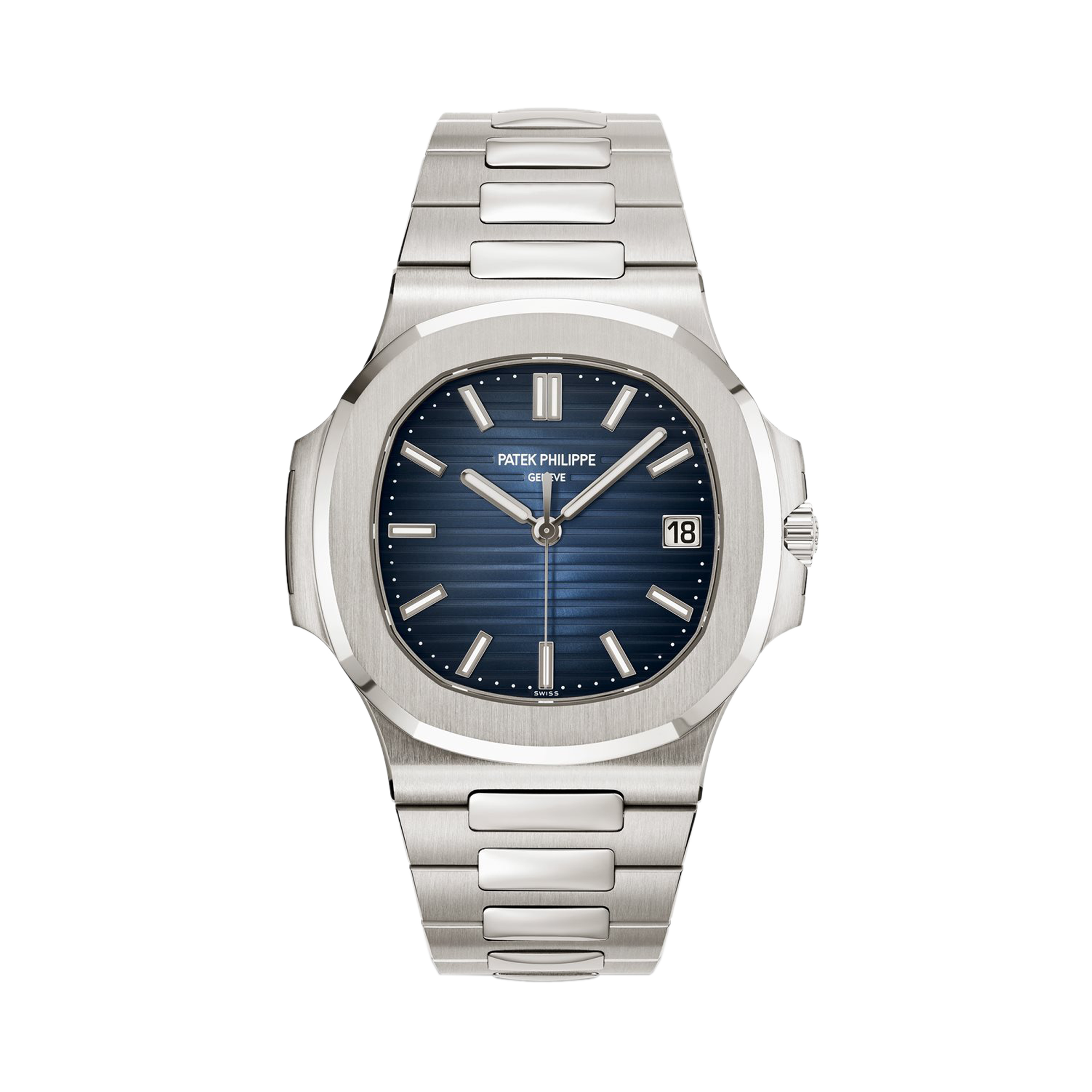 Patek Philippe Nautilus 41mm, Blue Dial, Baton Numerals_1