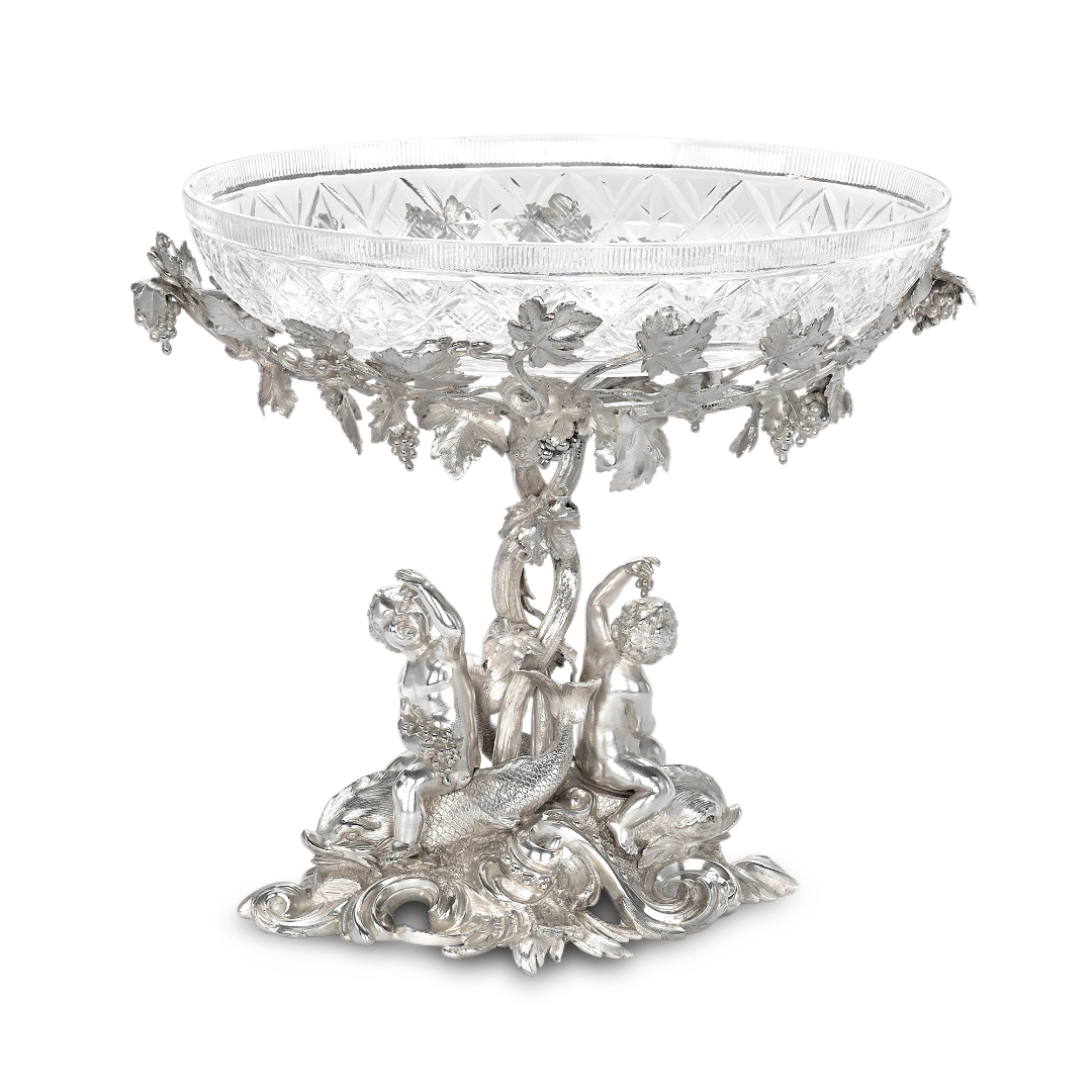 Silver Victorian Table Centrepiece Hallmarked London_1