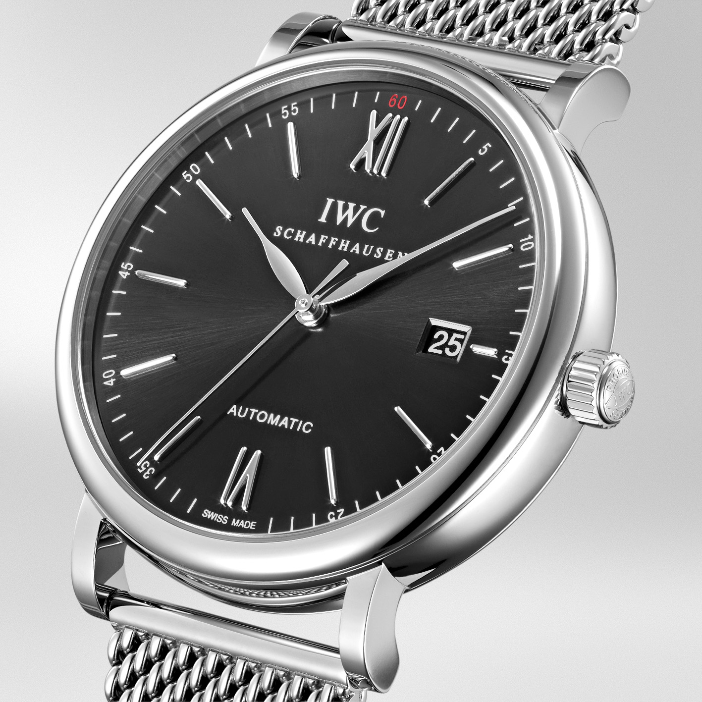 IWC Portofino Automatic 40mm, Black Dial, Baton Numerals_2