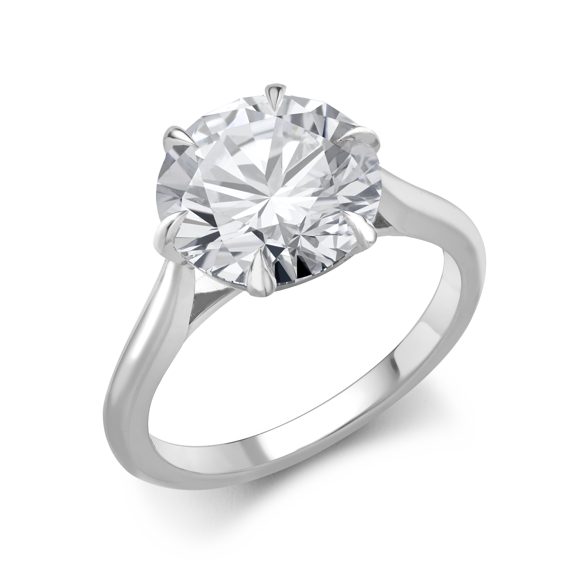 Classic Six-Claw 4.08ct Diamond Solitaire Ring Brilliant cut, Claw set_1