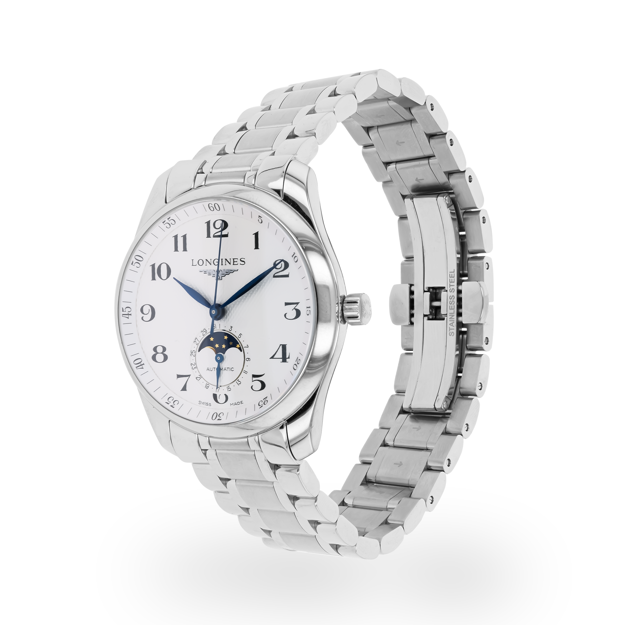 Pre-Owned Longines Master collection 40mm, Silver Dial, Arabic Numerals_2