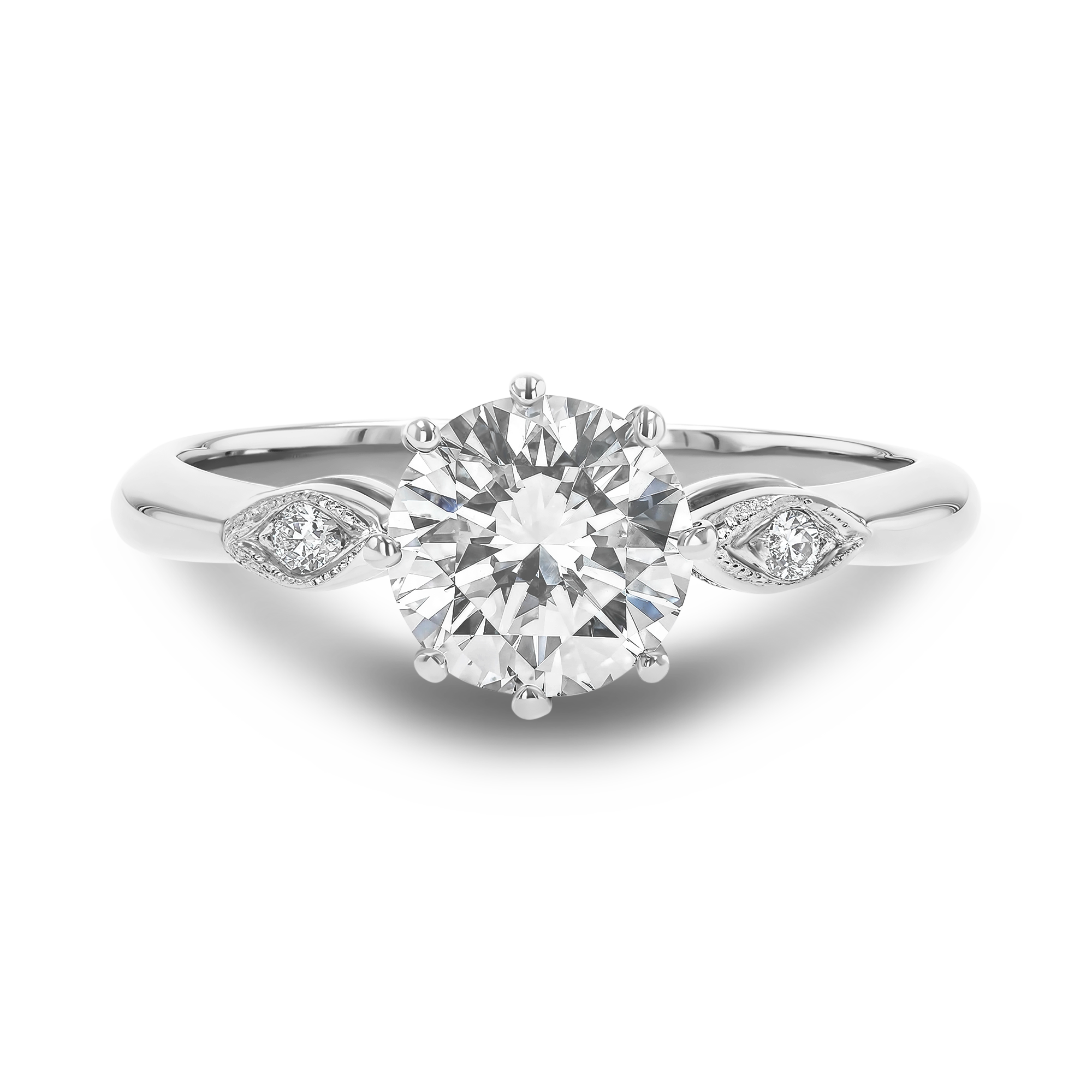 Brilliant Cut 1.07ct Diamond Ring Brilliant cut, Claw set_2