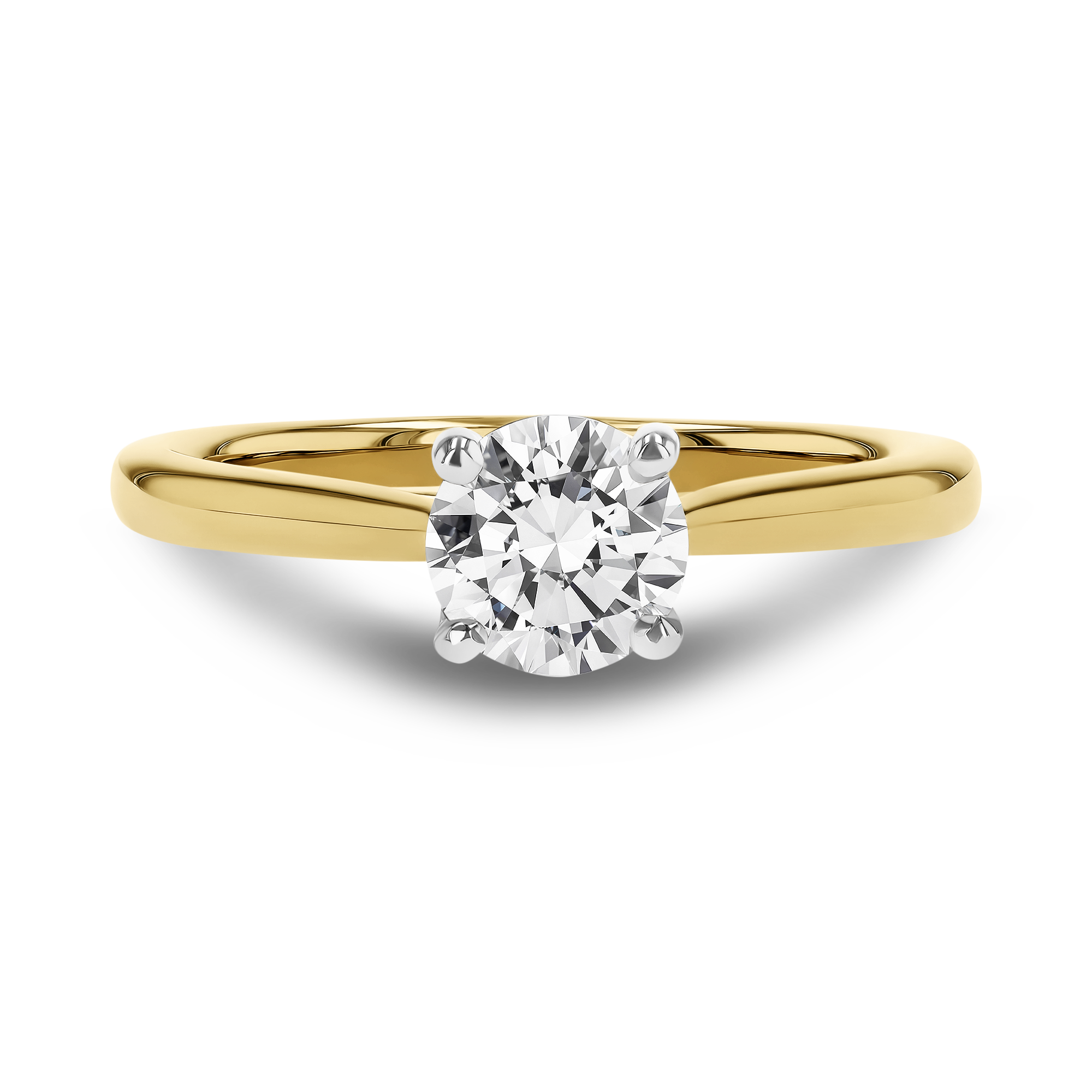 0.71CT Diamond Solitaire Ring Brilliant Cut, Solitaire, Four Claw Set_2