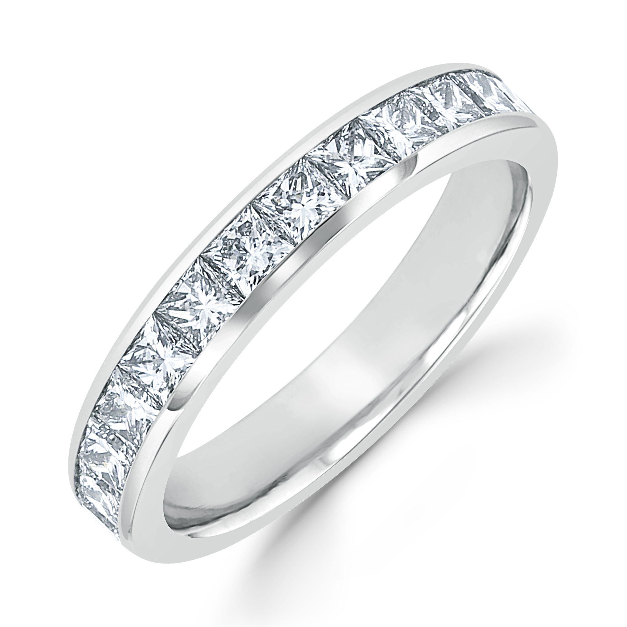 Platinum 5 Ct Diamond Eternity Ring Womens Wedding Band