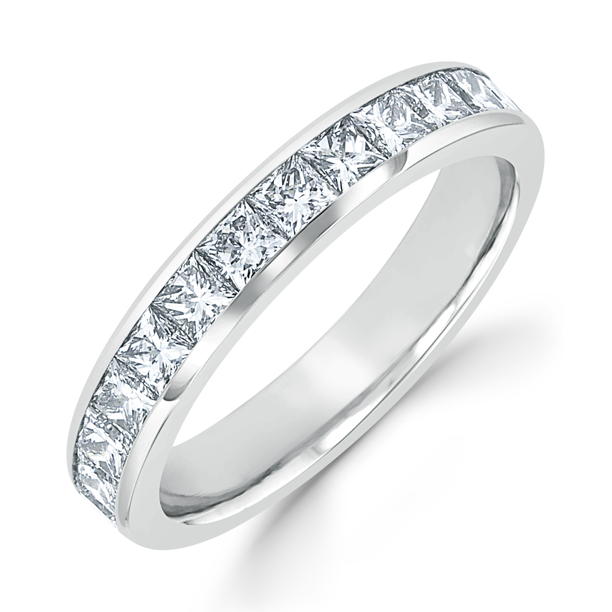 Platinum 5 Ct Diamond Eternity Ring Womens Wedding Band