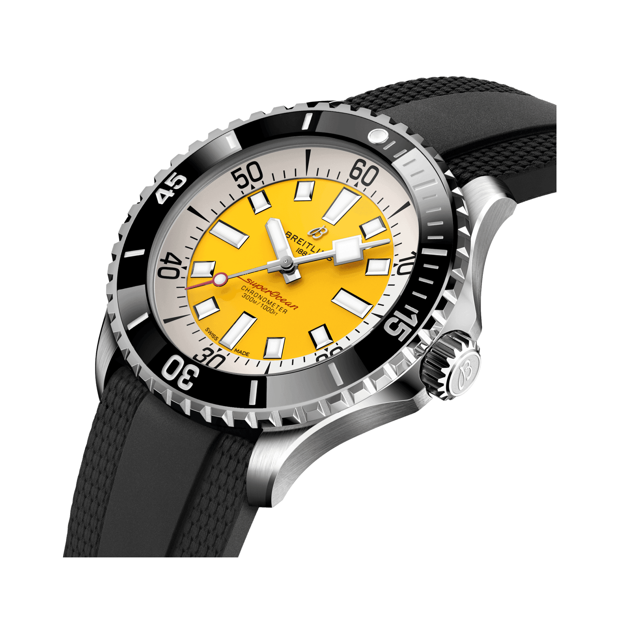 Superocean Automatic 46 46mm, Yellow Dial, Dot Numerals_2