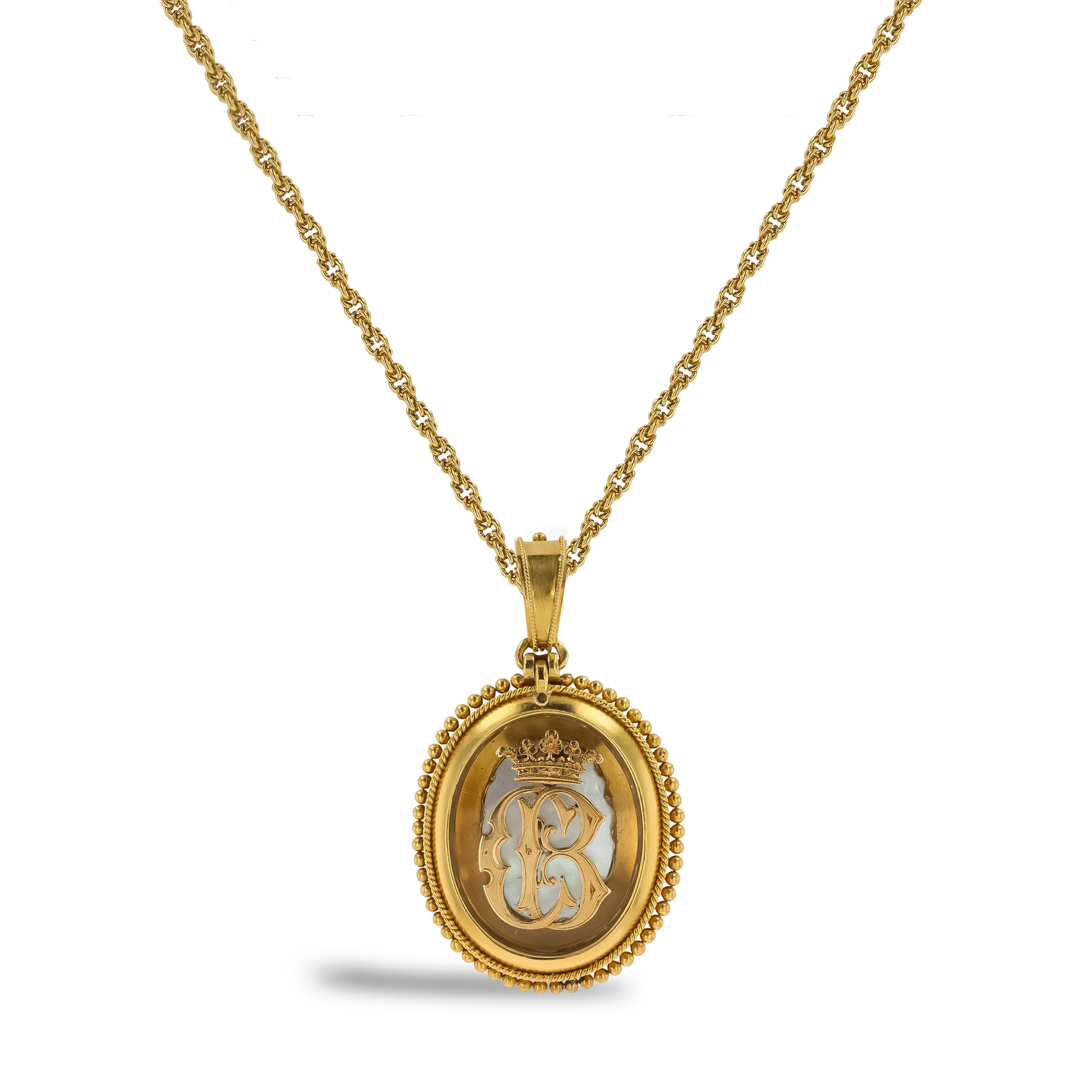 Victorian Etruscan Style Mourning Locket _3