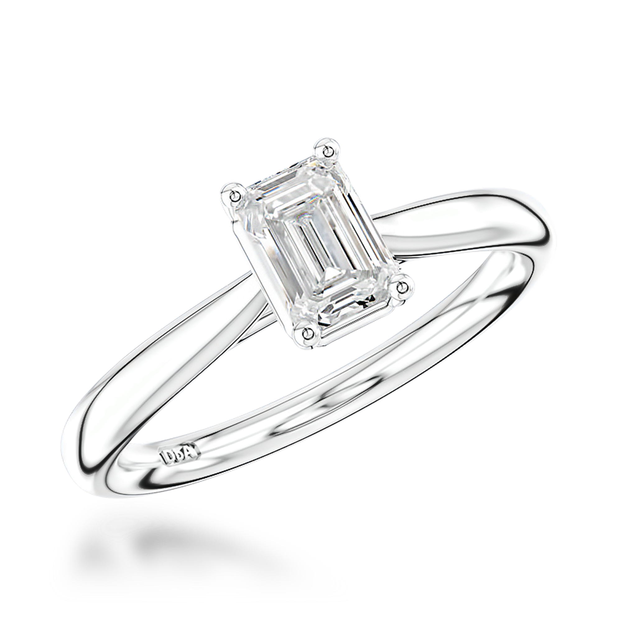 Gaia 0.52ct Diamond Ring Emerald Cut, Claw Set_1