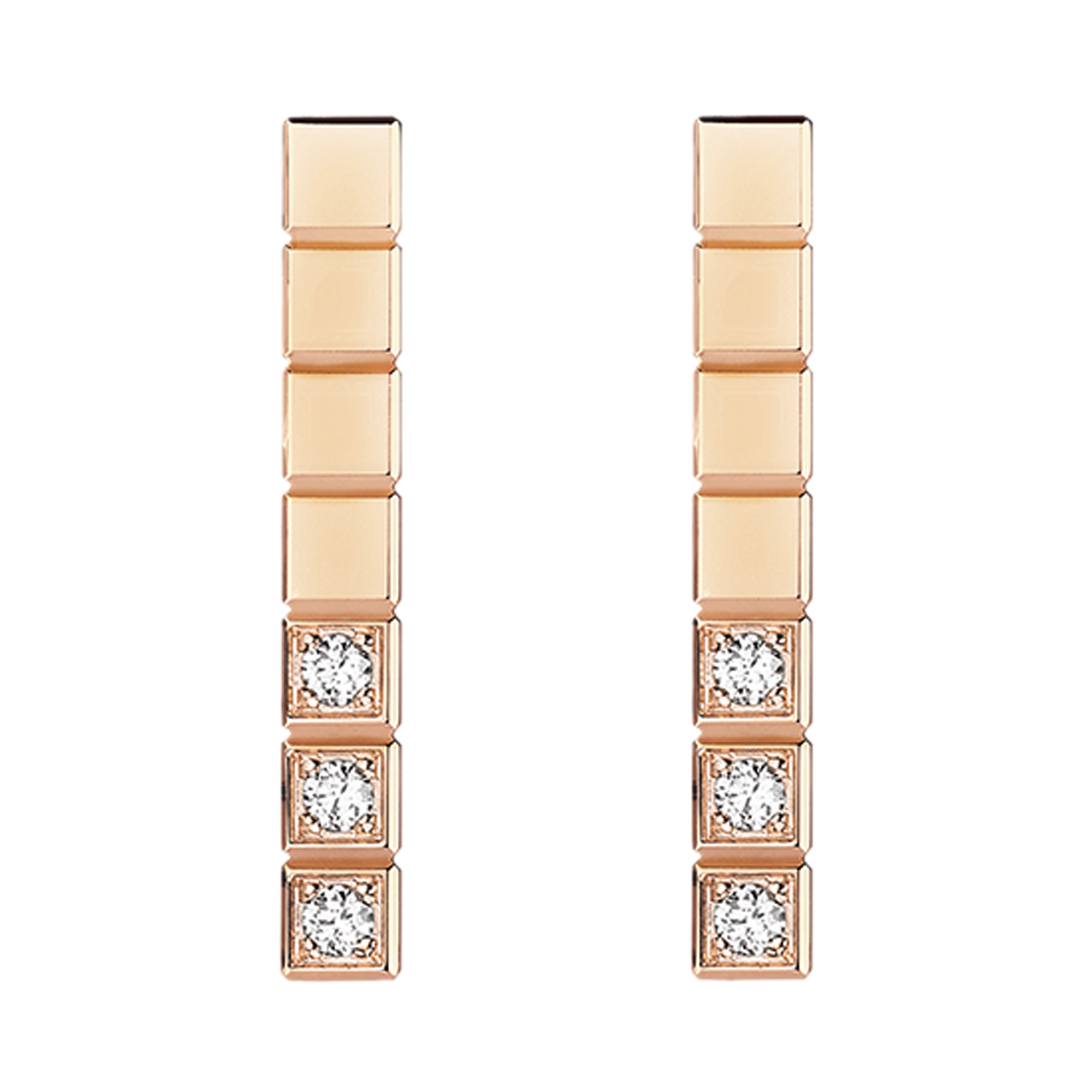 Chopard Ice Cube Diamond Earrings Brilliant Cut, Channel Set_1