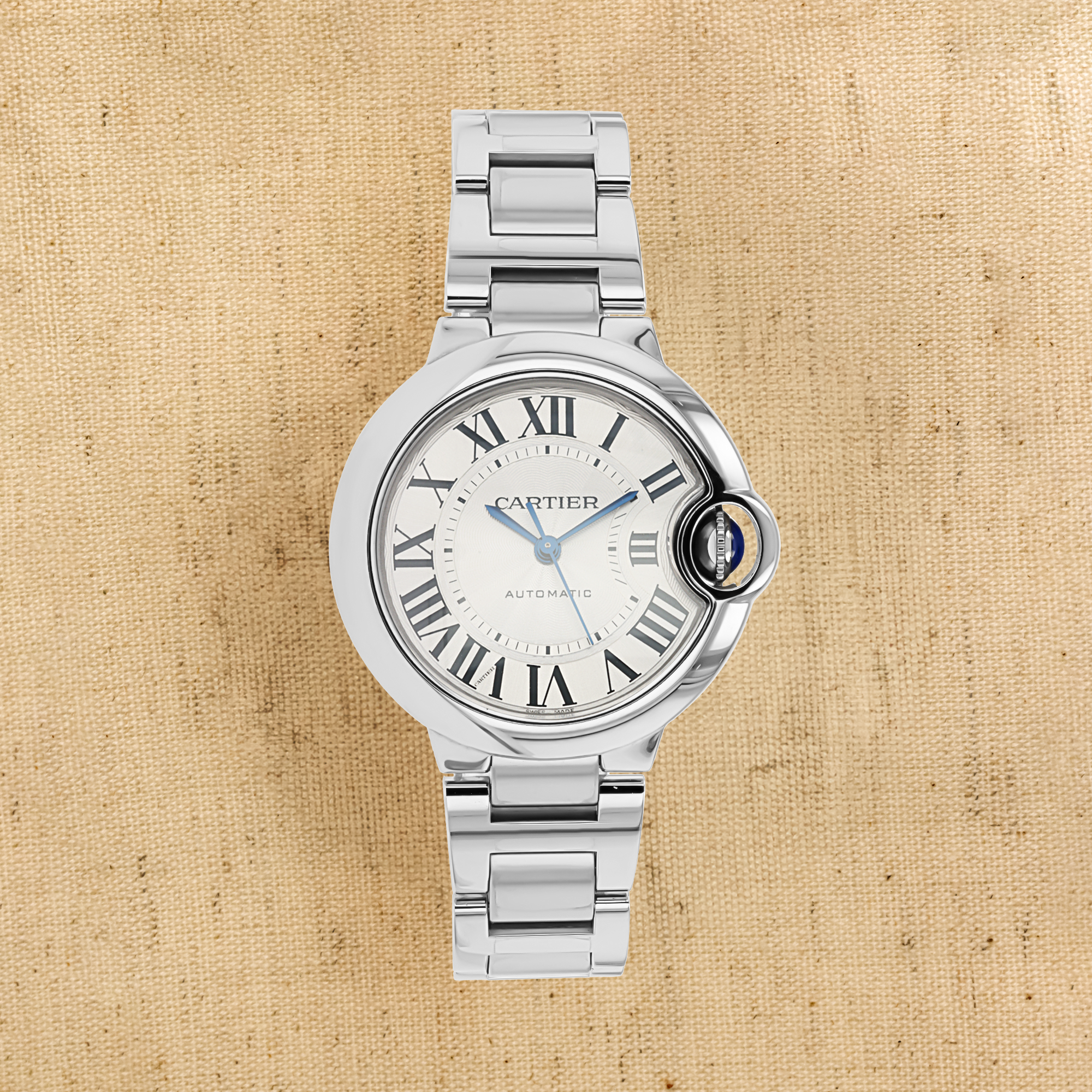 Pre-Owned Cartier Ballon Bleu de Cartier 33mm, Silver Dial, Roman Numerals_1