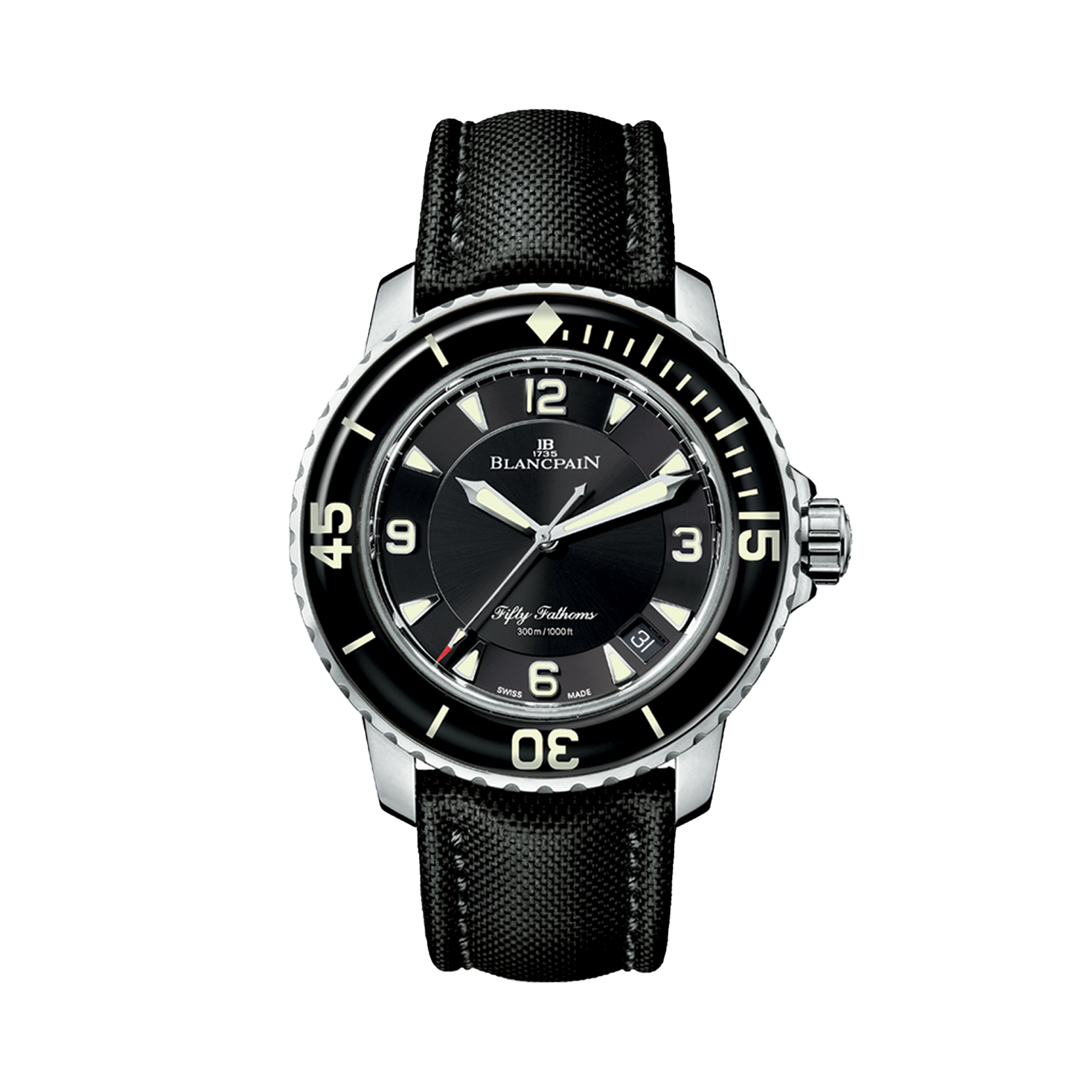 Blancpain Fifty Fathoms 45mm, Black Dial, Arabic/Baton Numerals_1