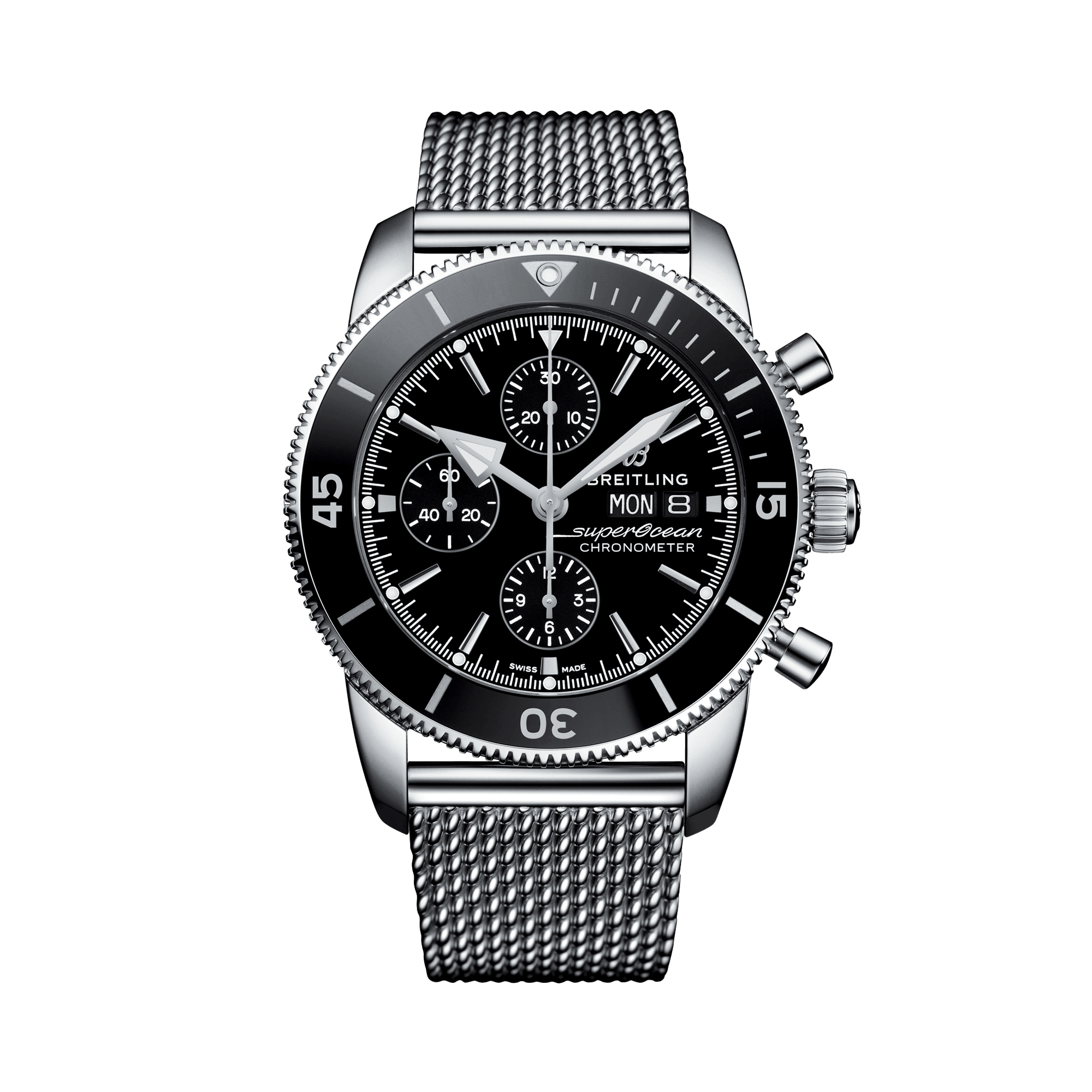 Breitling Superocean Heritage Chronograph 44mm, Black Dial, Baton Numerals_1