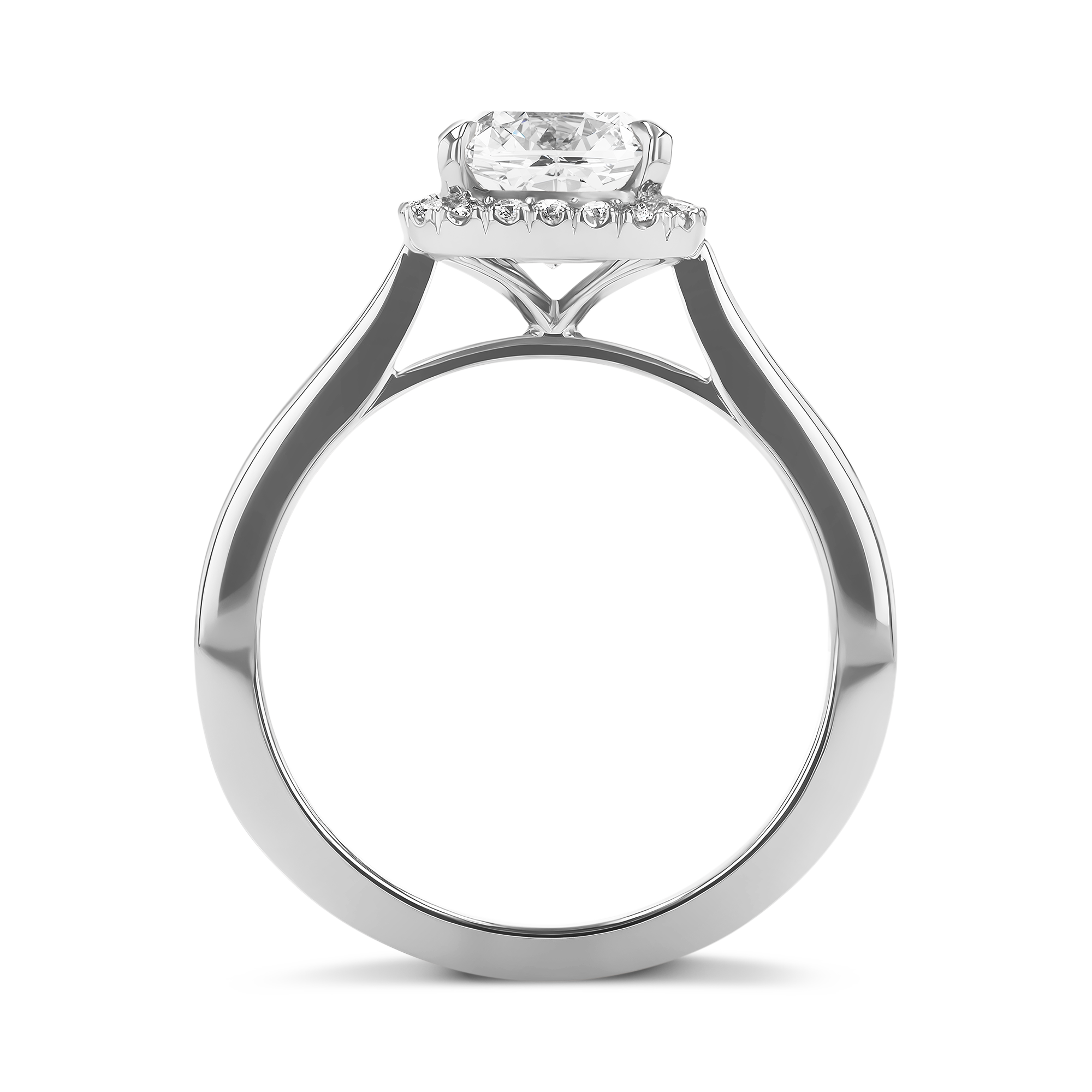 Celestial 1.80ct Cushion Cut Diamond Cluster Ring Brilliant cut, Claw set_3