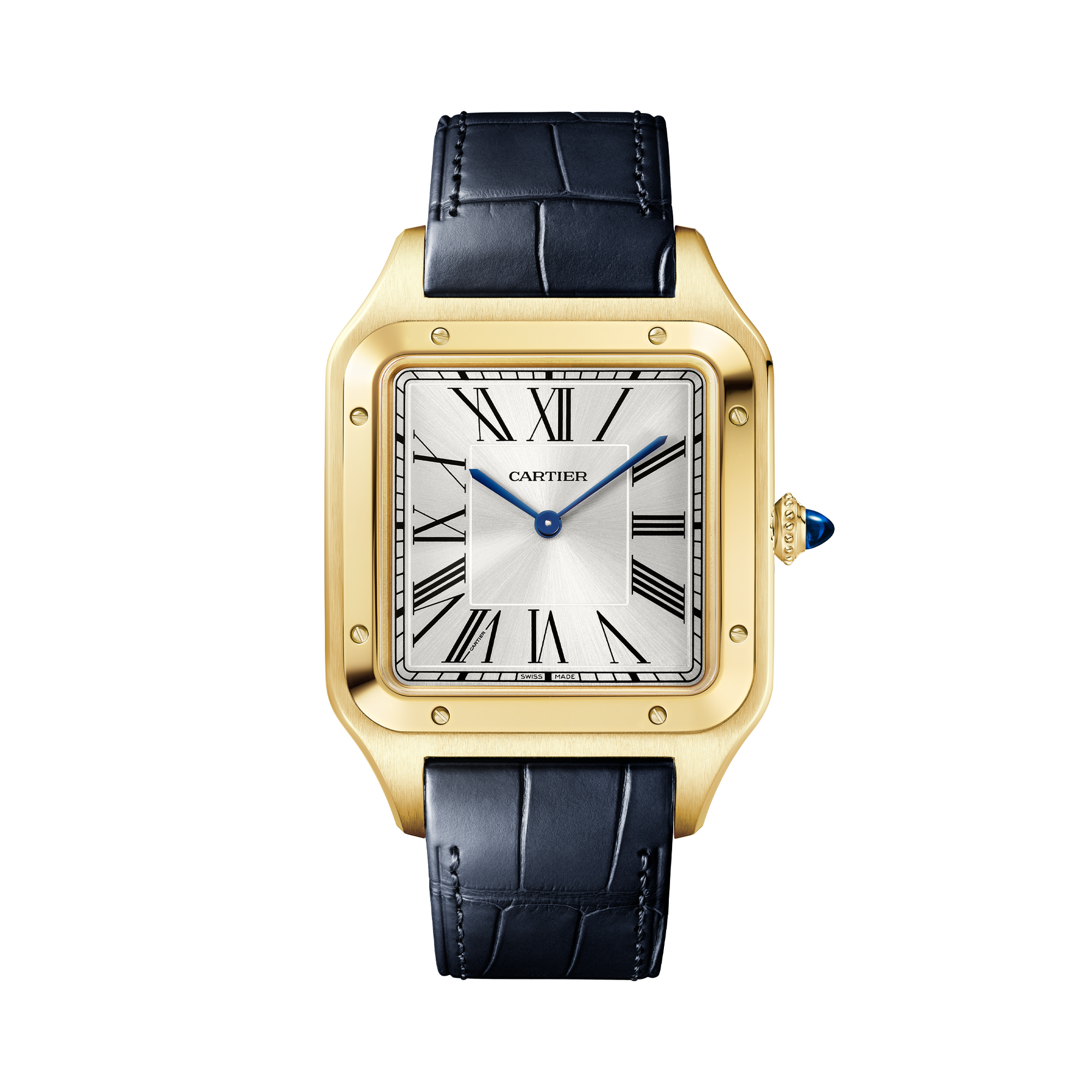 Cartier Santos Dumont 33.9mm, Silver Dial, Roman Numerals_1