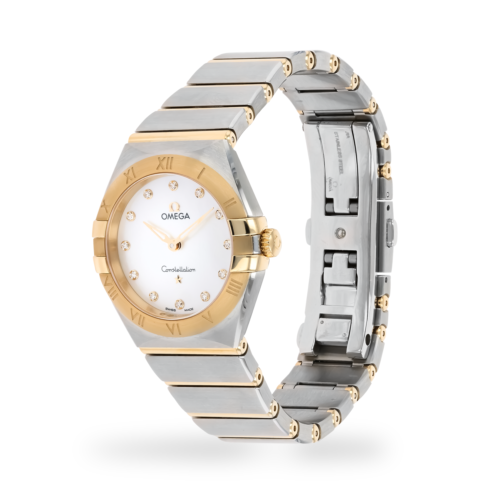 Pre-Owned OMEGA Constellation 28mm, Mother of Pearl Dial, Diamond Dot Numerals_2
