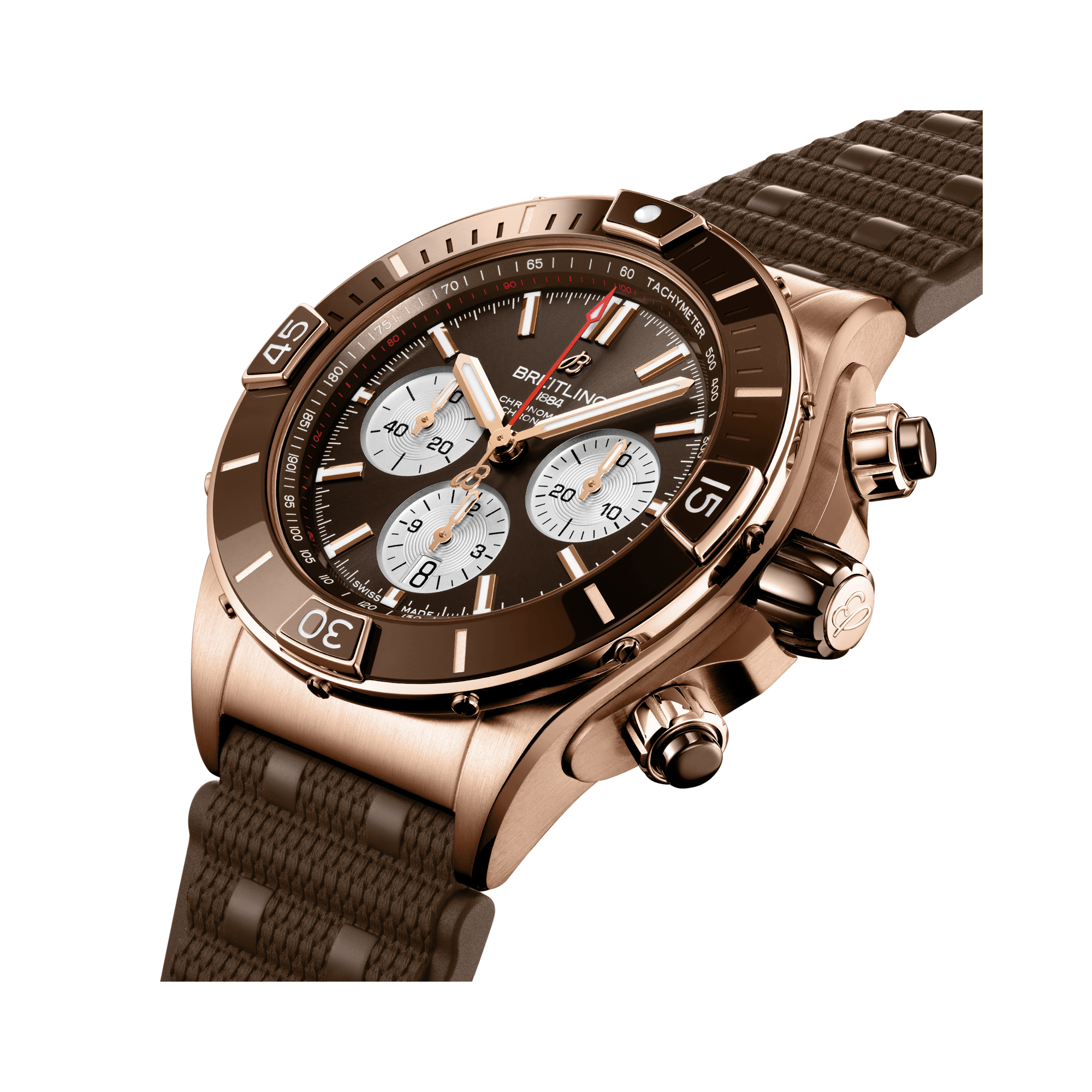 Breitling Super Chronomat B01 44 44mm, Brown Dial, Baton Numerals_3