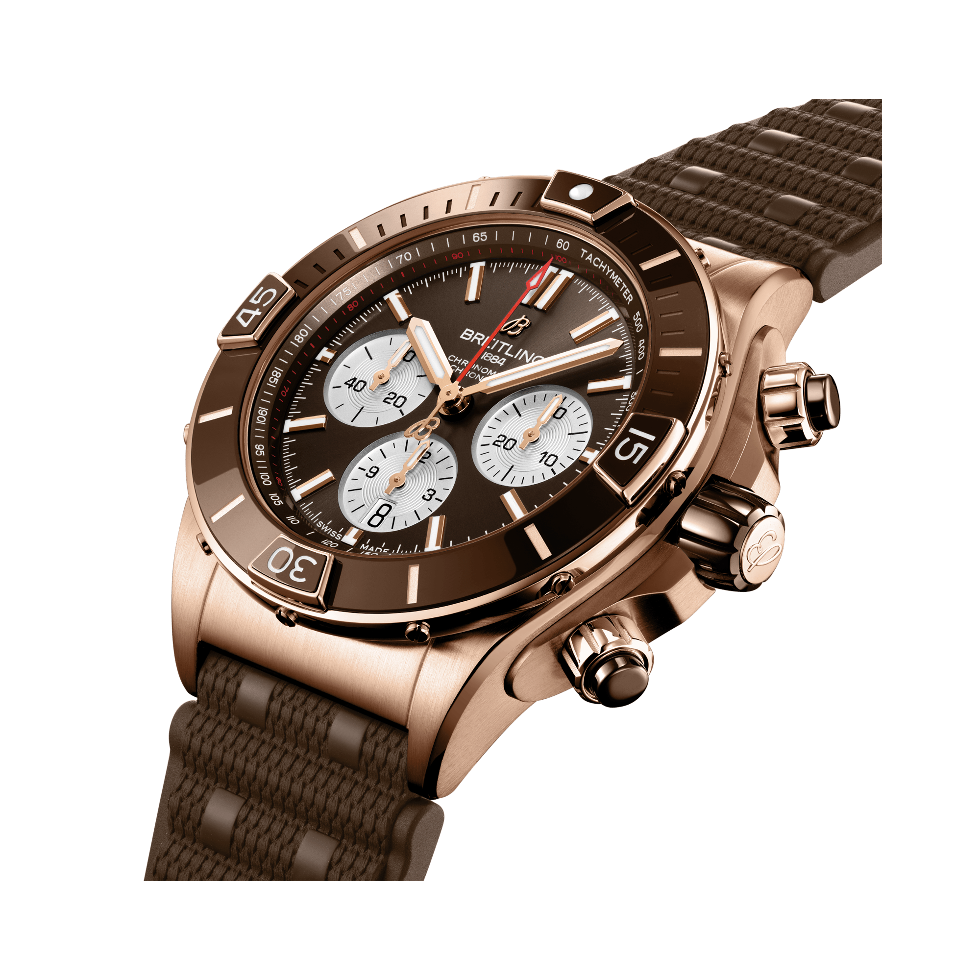 Breitling Super Chronomat B01 44 44mm, Brown Dial, Baton Numerals_3