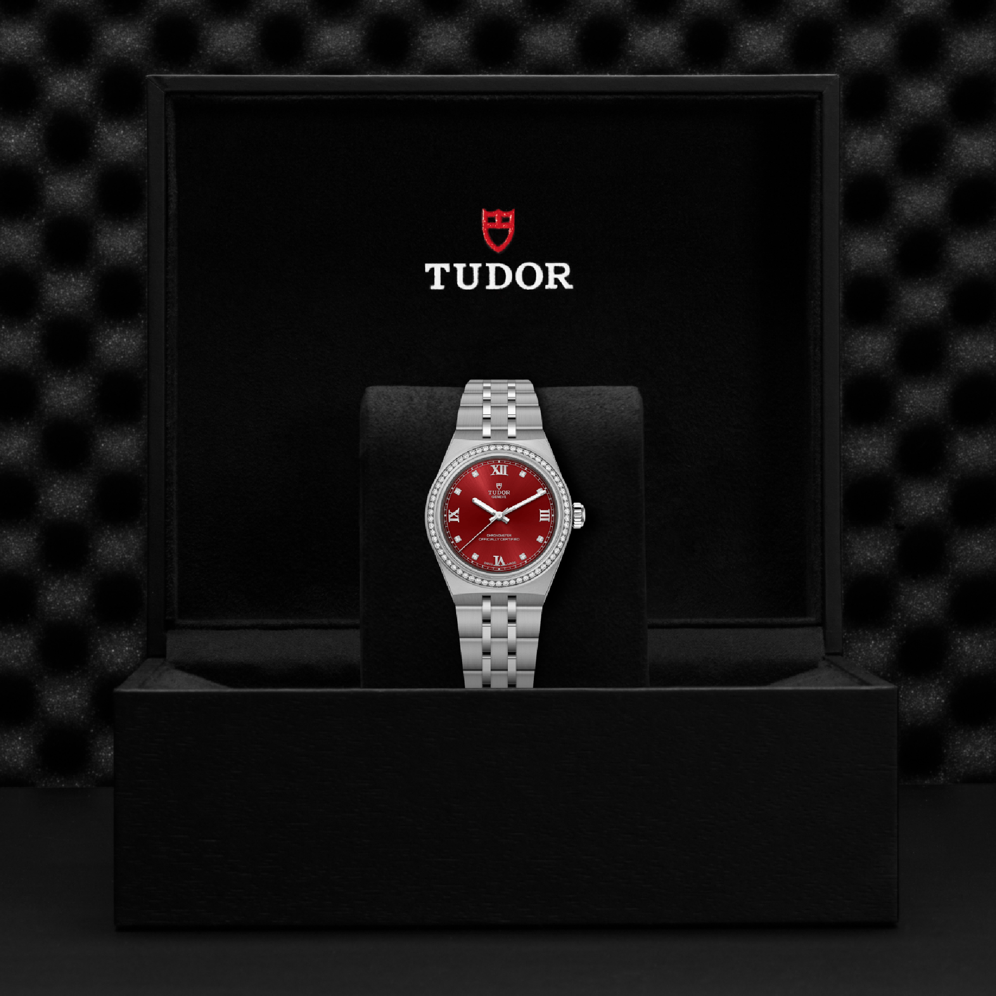 Tudor Royal 30mm, Burgundy Dial, Baton/Roman Numerals_4