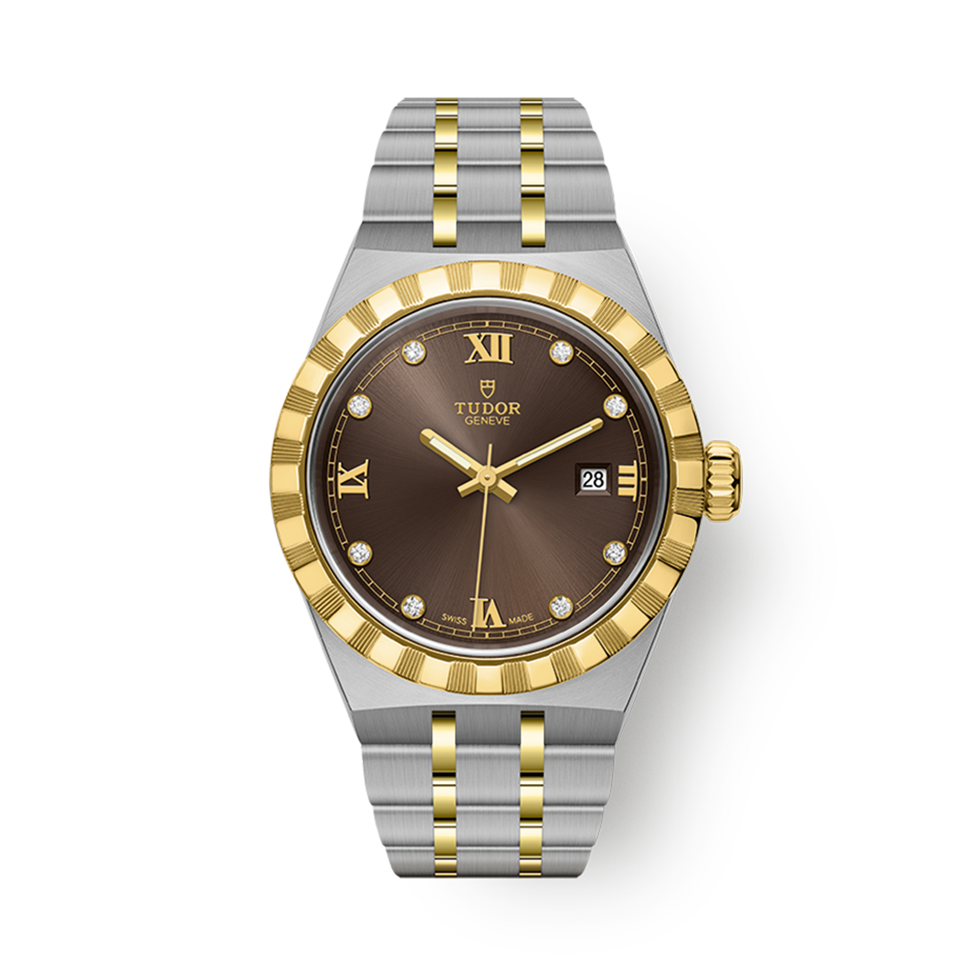 Tudor Royal 28mm, Brown Dial, Diamond Numerals_1