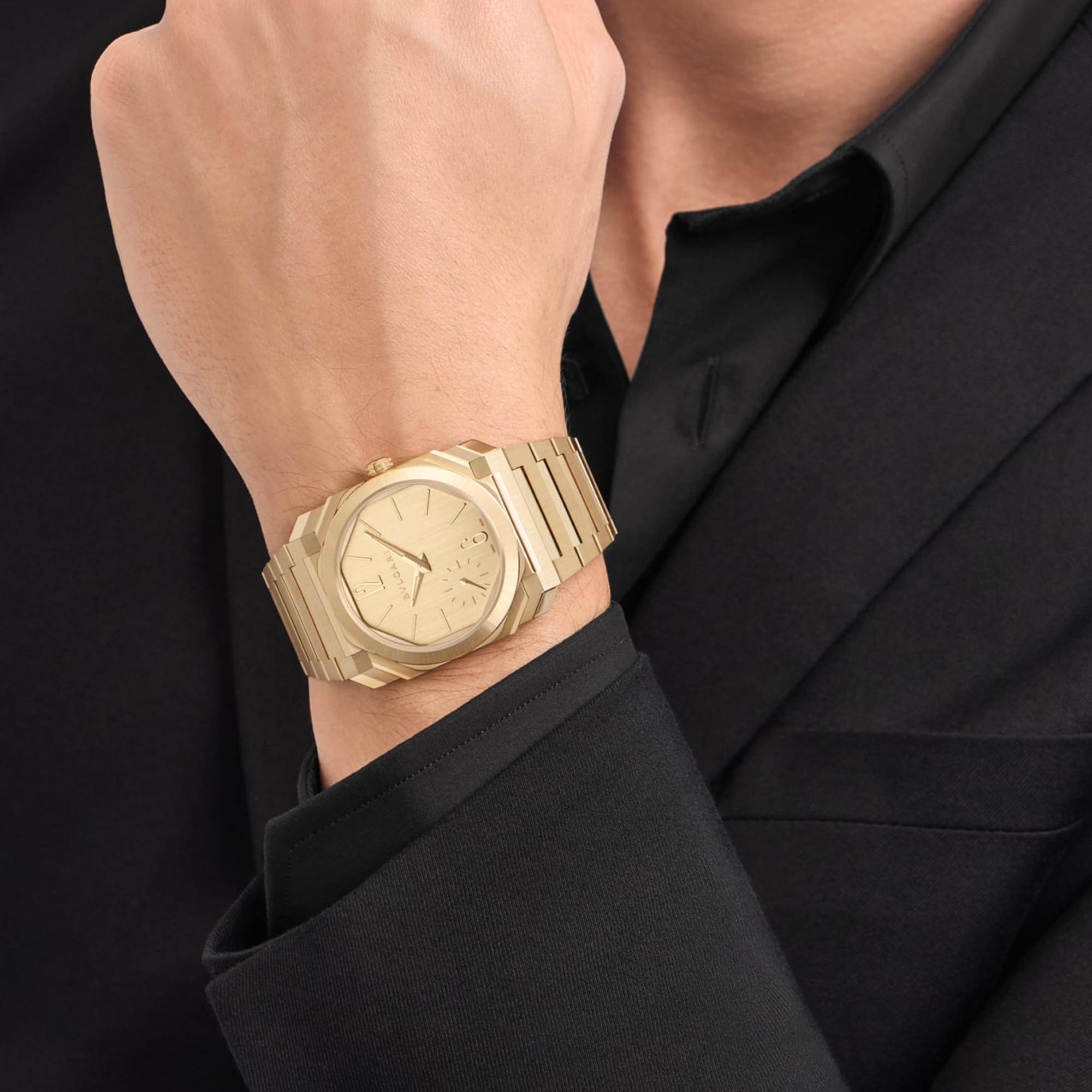 Bvlgari Octo Finissimo 37mm, Gold Dial, Baton/Roman Numerals_11