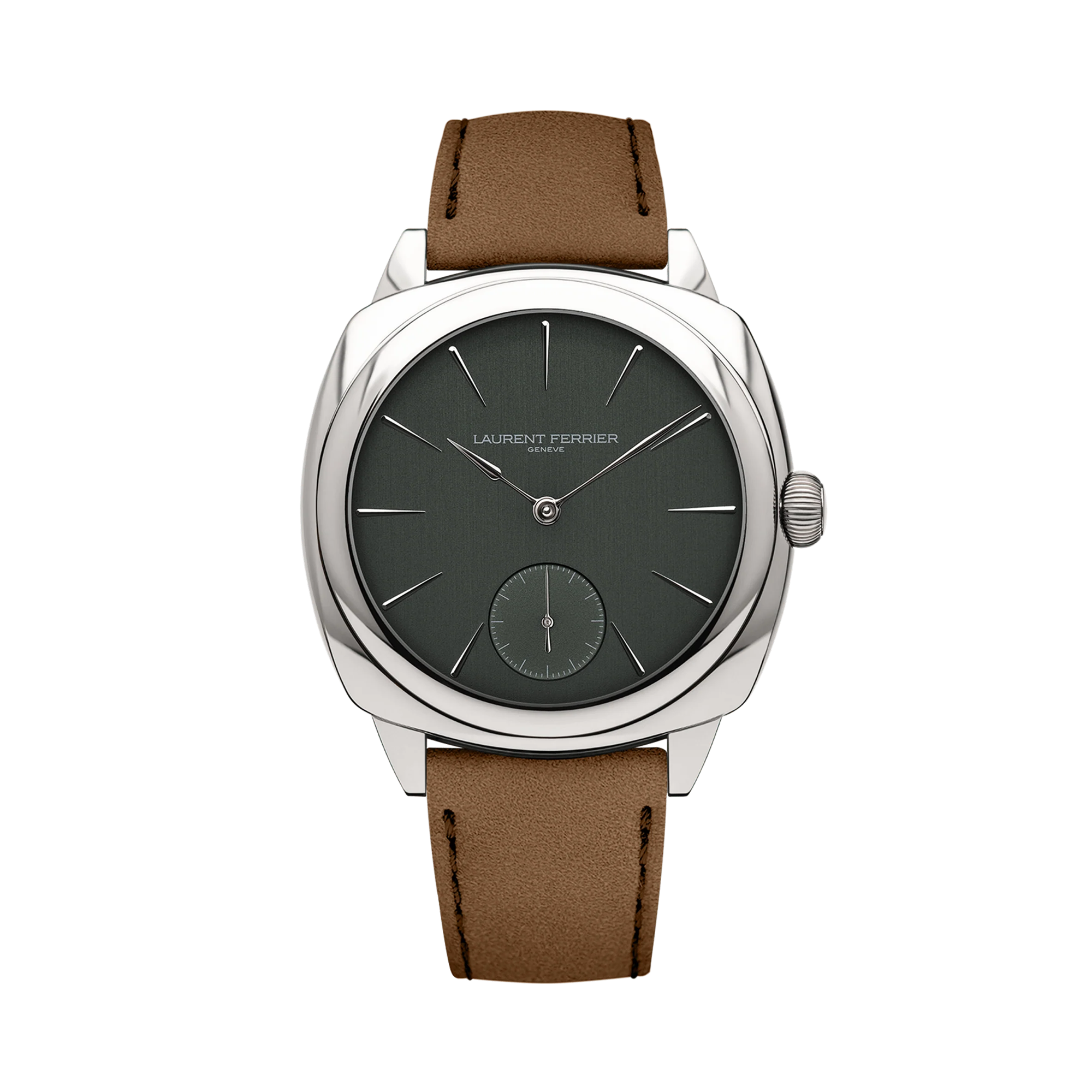Laurent Ferrier Square Micro Rotor Evergreen 41mm, Green Dial, Baton Numerals_1