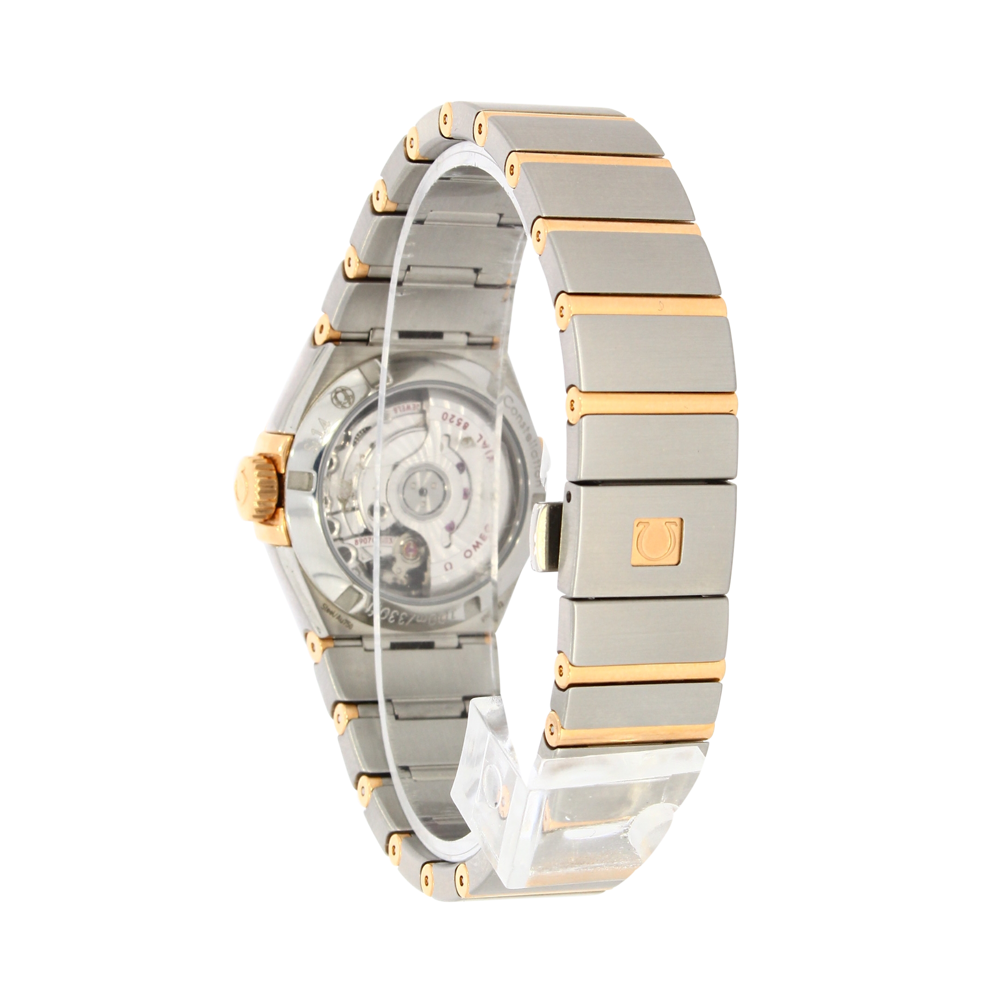 Pre-Owned OMEGA Constellation 27mm, Mother of Pearl Dial, Diamond Numerals, Diamond Set Bezel_3