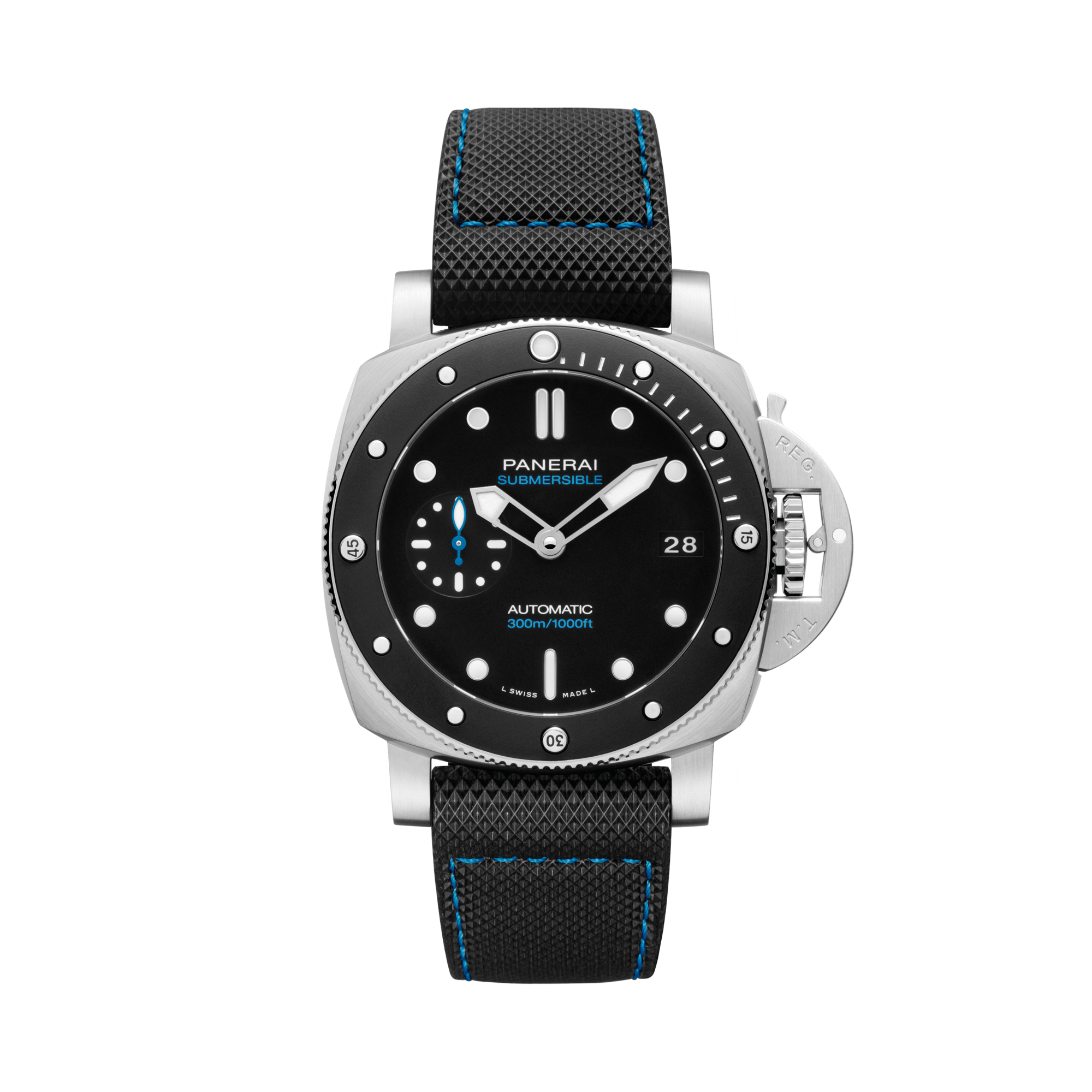 Submersible - 42mm Black Dial, Baton Numerals_3